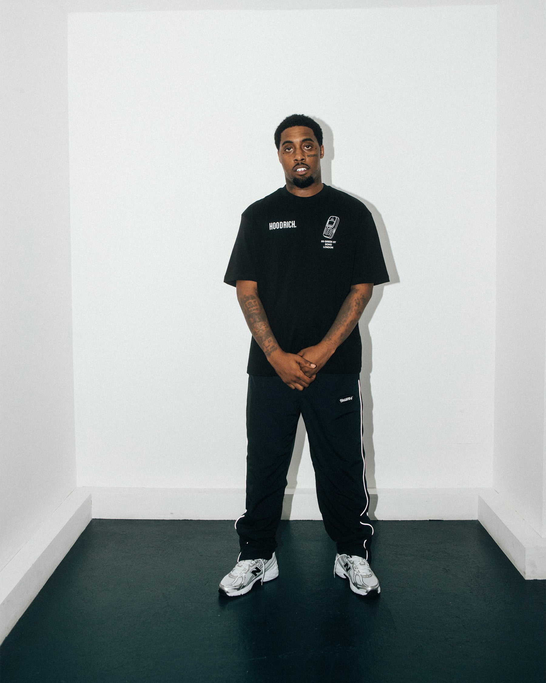Where You At Oversized T-Shirt - Black/White