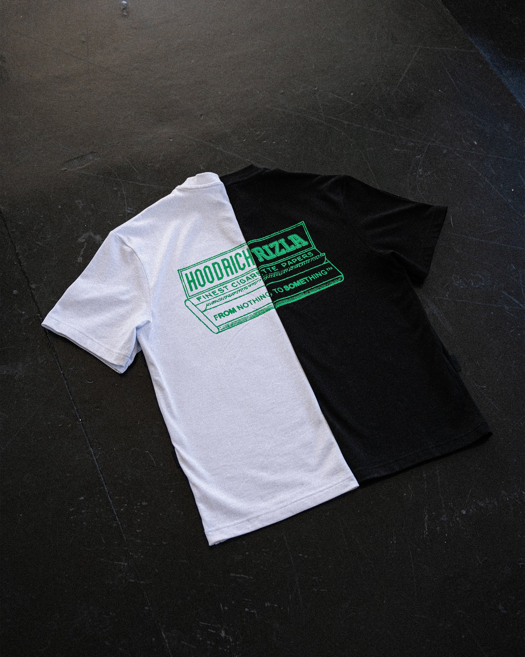 Rizla Premium Oversized T-Shirt - Black/Green