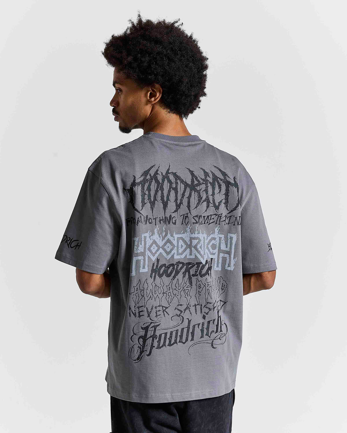 T-shirt Oversize Nocturn - Lava Smoke/Bianco/Nero/Riflettente