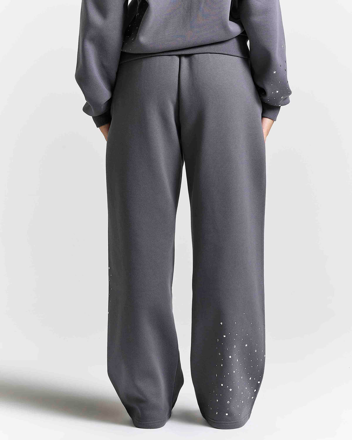 Pantaloni da jogging ampi e oversize Clash V2 - Magnet/Rhinestone e borchie argentate