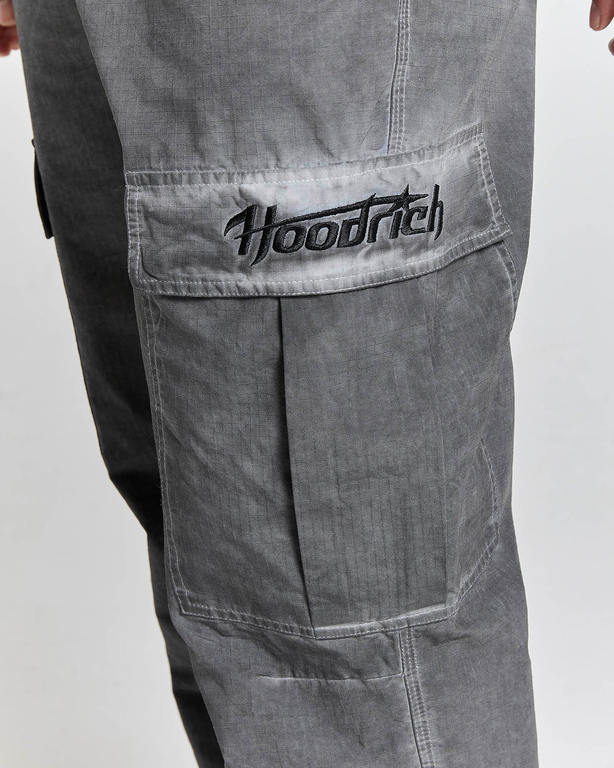 Pantaloni Cargo Cast in Ripstop - Nero Delavé