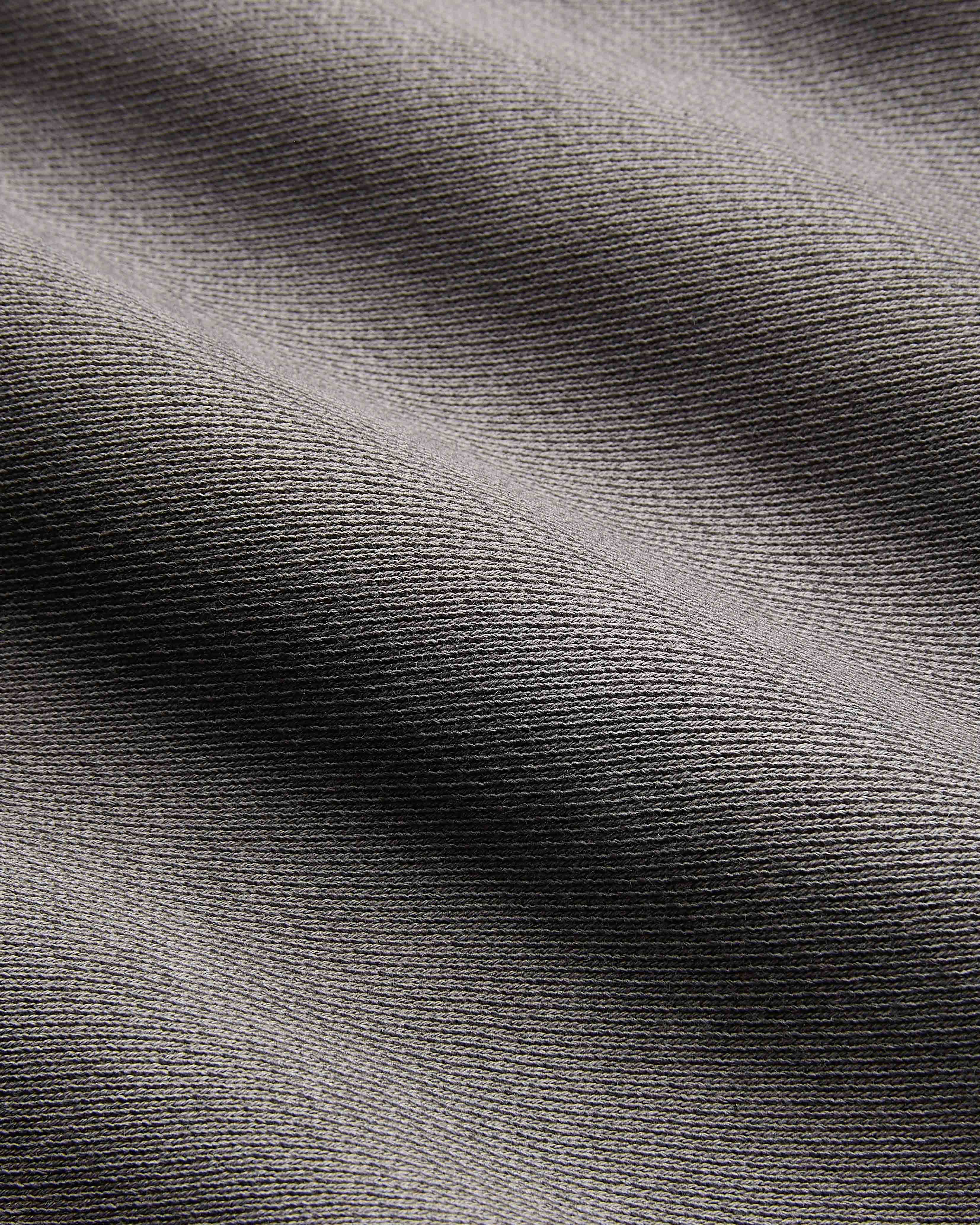 Close-up of textured gray fabric