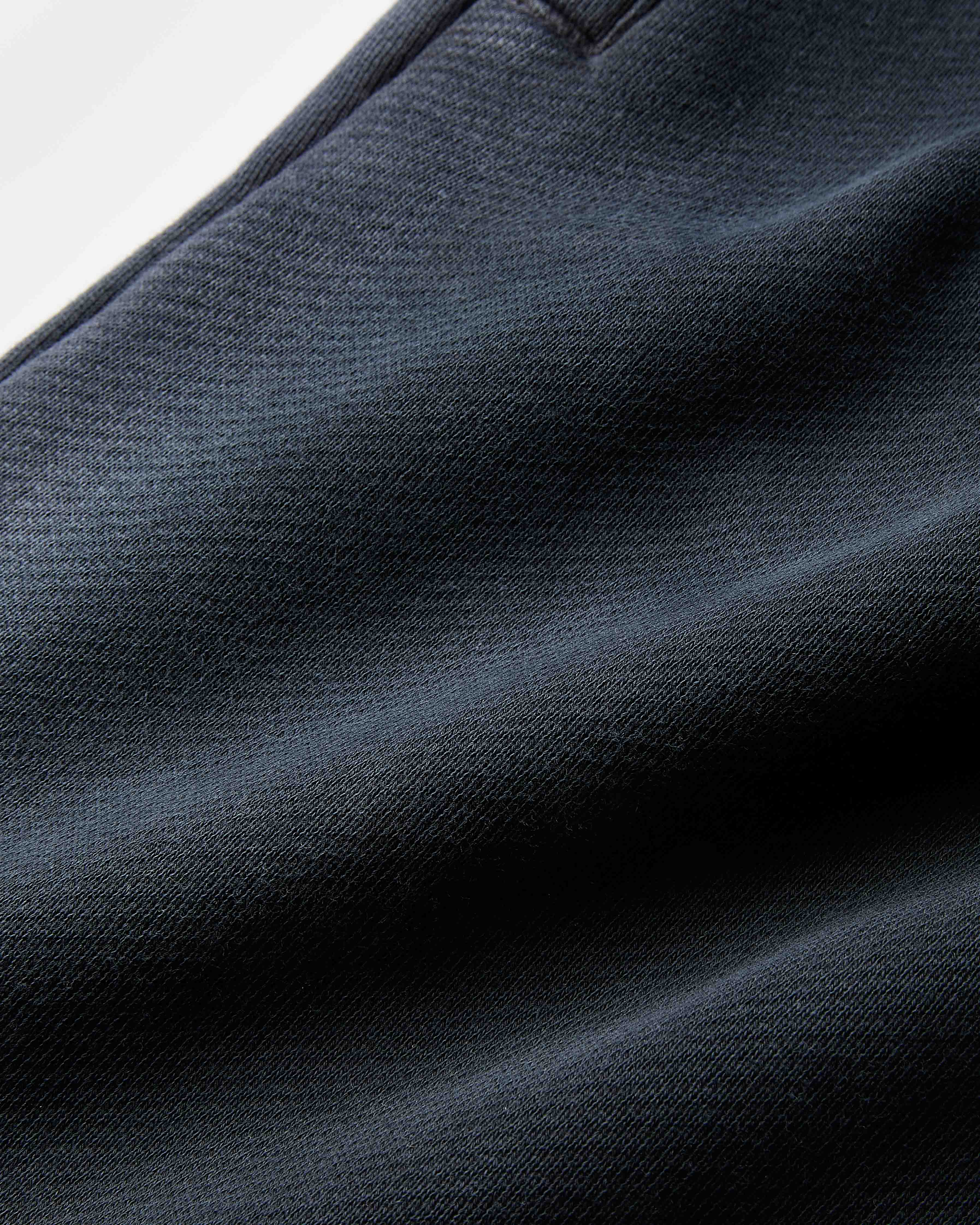 Close-up of dark blue fabric texture