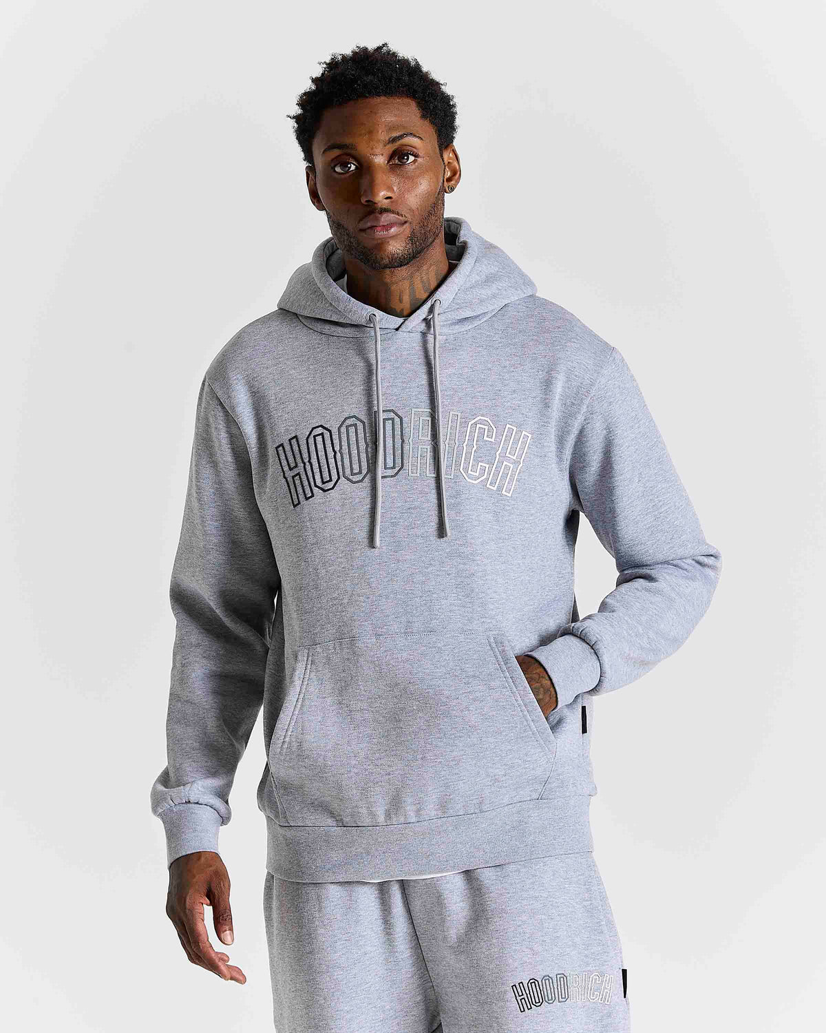Tuta Fade - Grigio melange / Grigio / Bianco