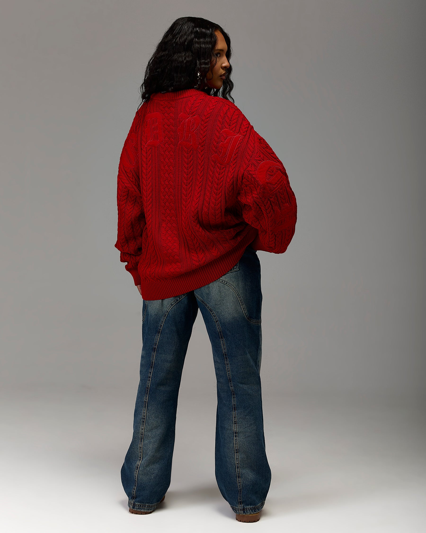 The Winner's Circle Knitwear Sweater - Fiery Red