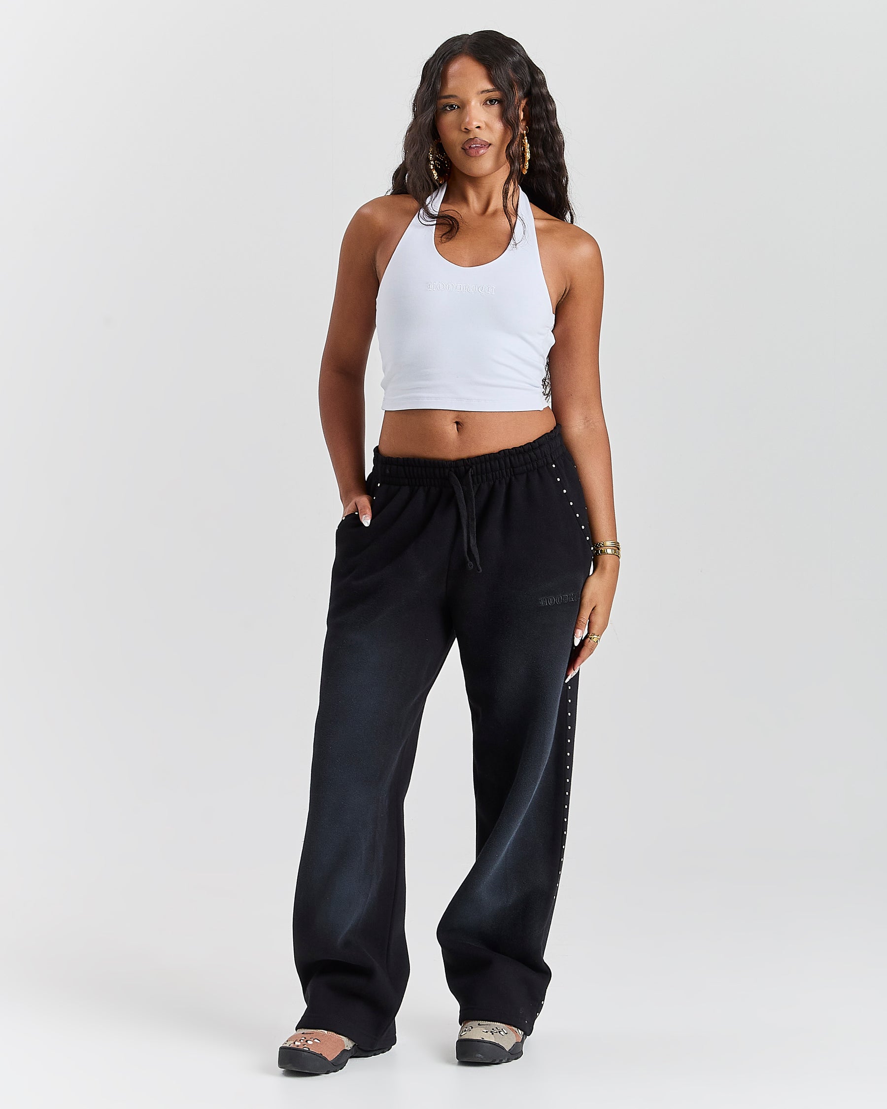 Aspen Gothic Halter Top - White