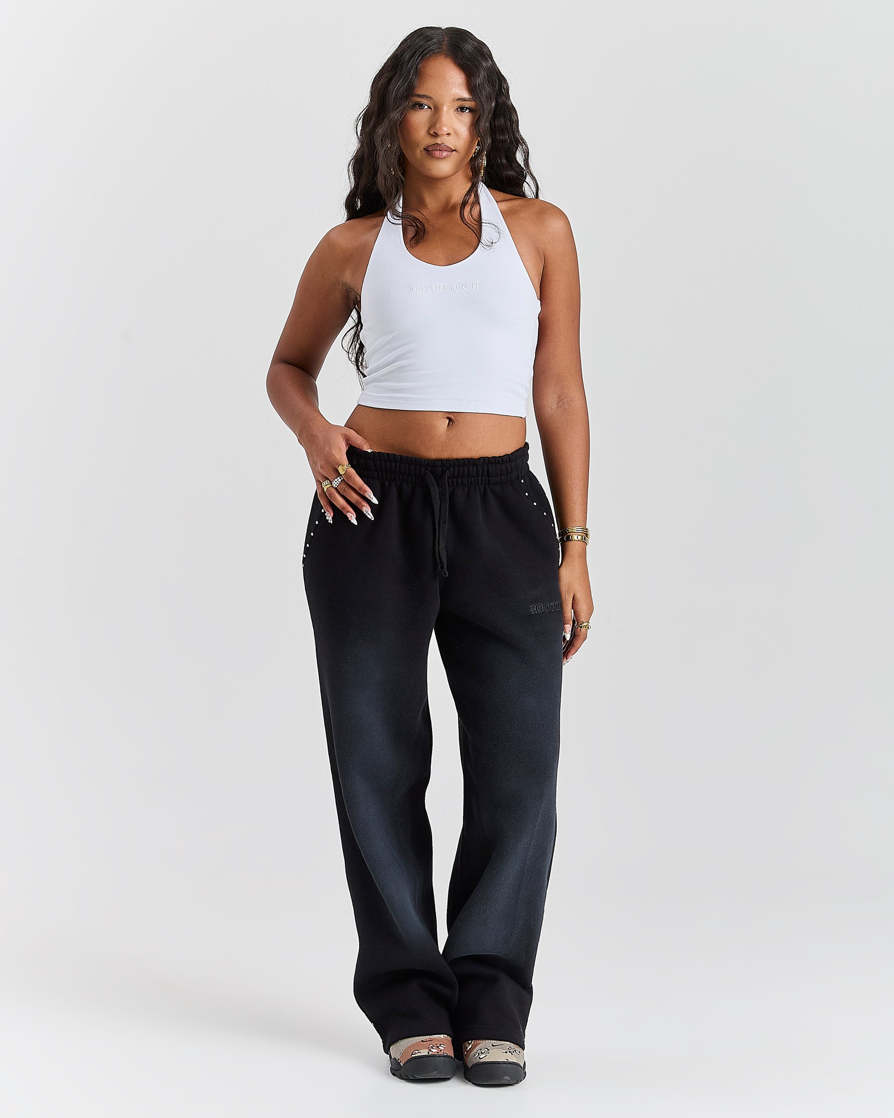 Aspen Gothic Halter Top - White