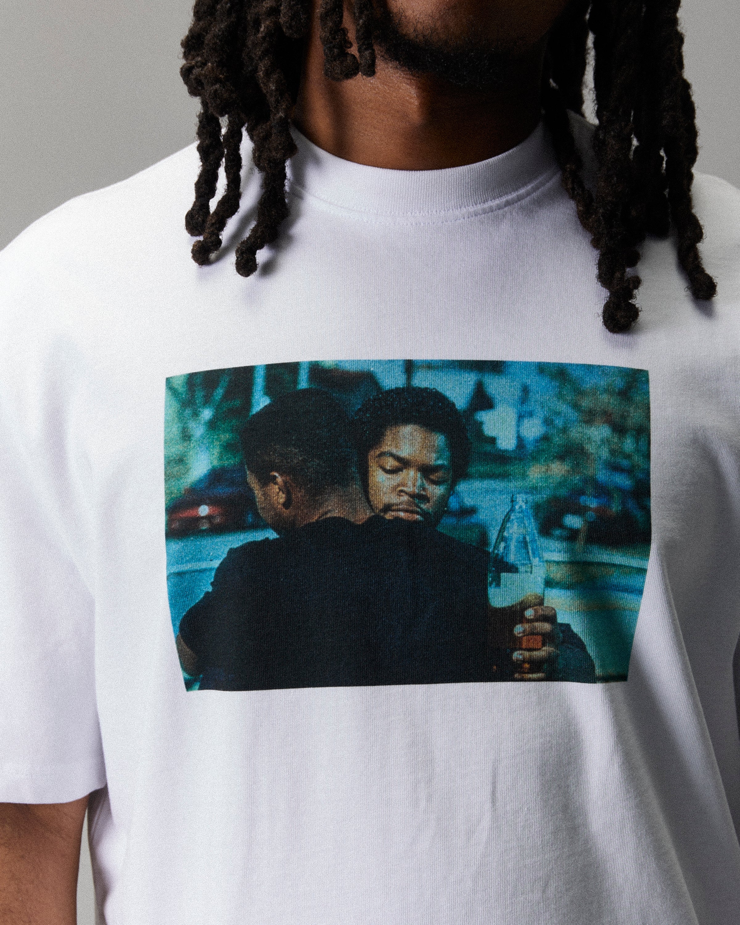 Maglietta Grit Boyz N The Hood - Bianco/Nero