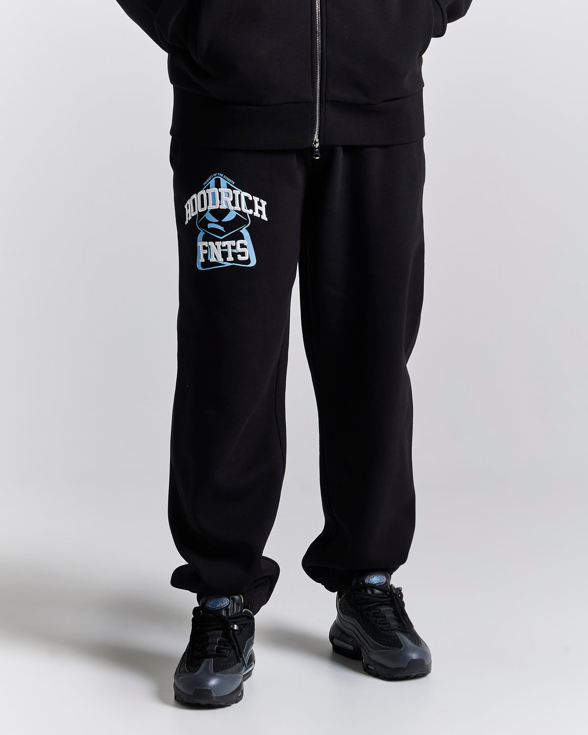 Pantaloni da jogging oversize Obscure - Nero/Bianco/Blu