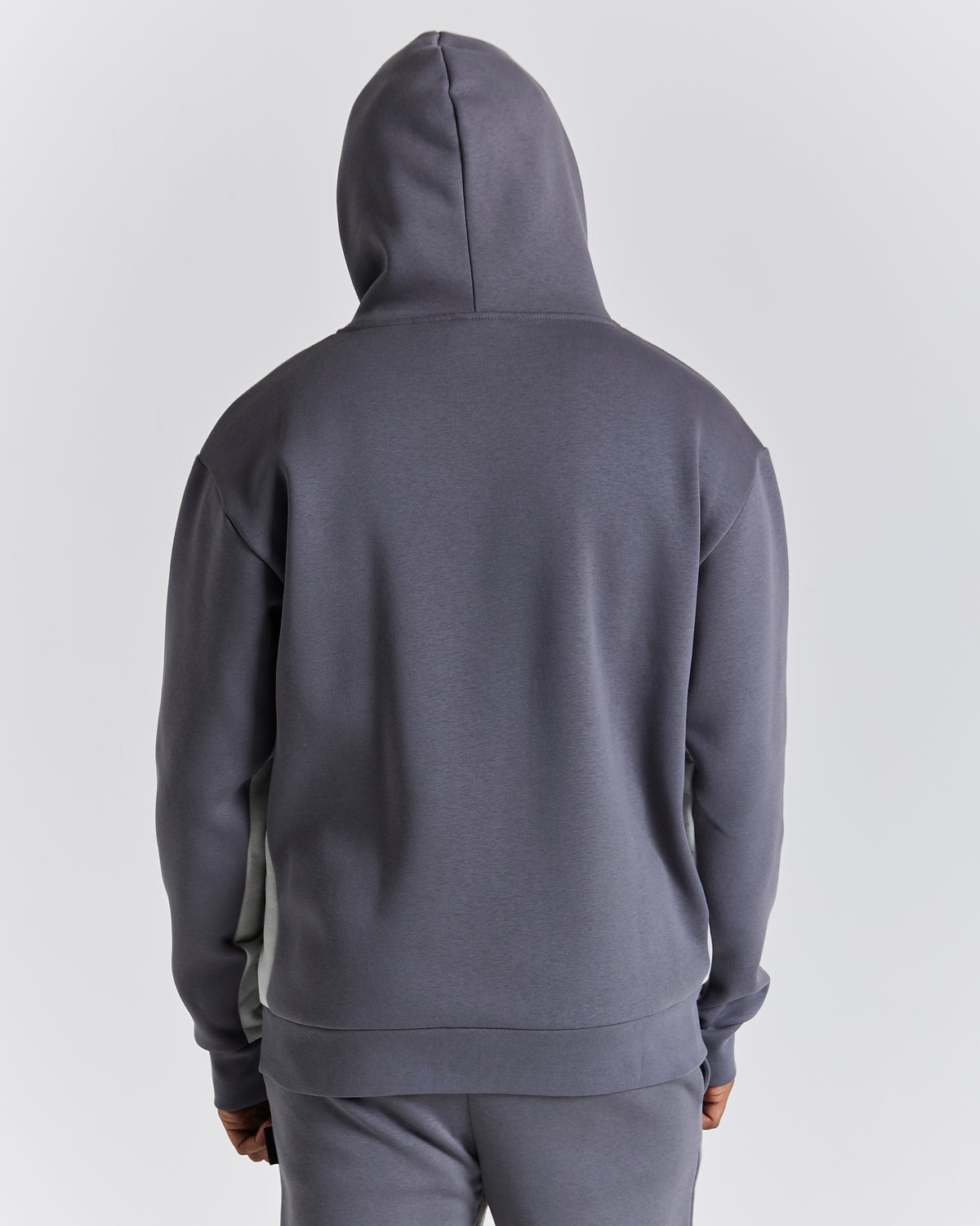 Felpa con cappuccio Rec Relaxed - Grigio/Bianco