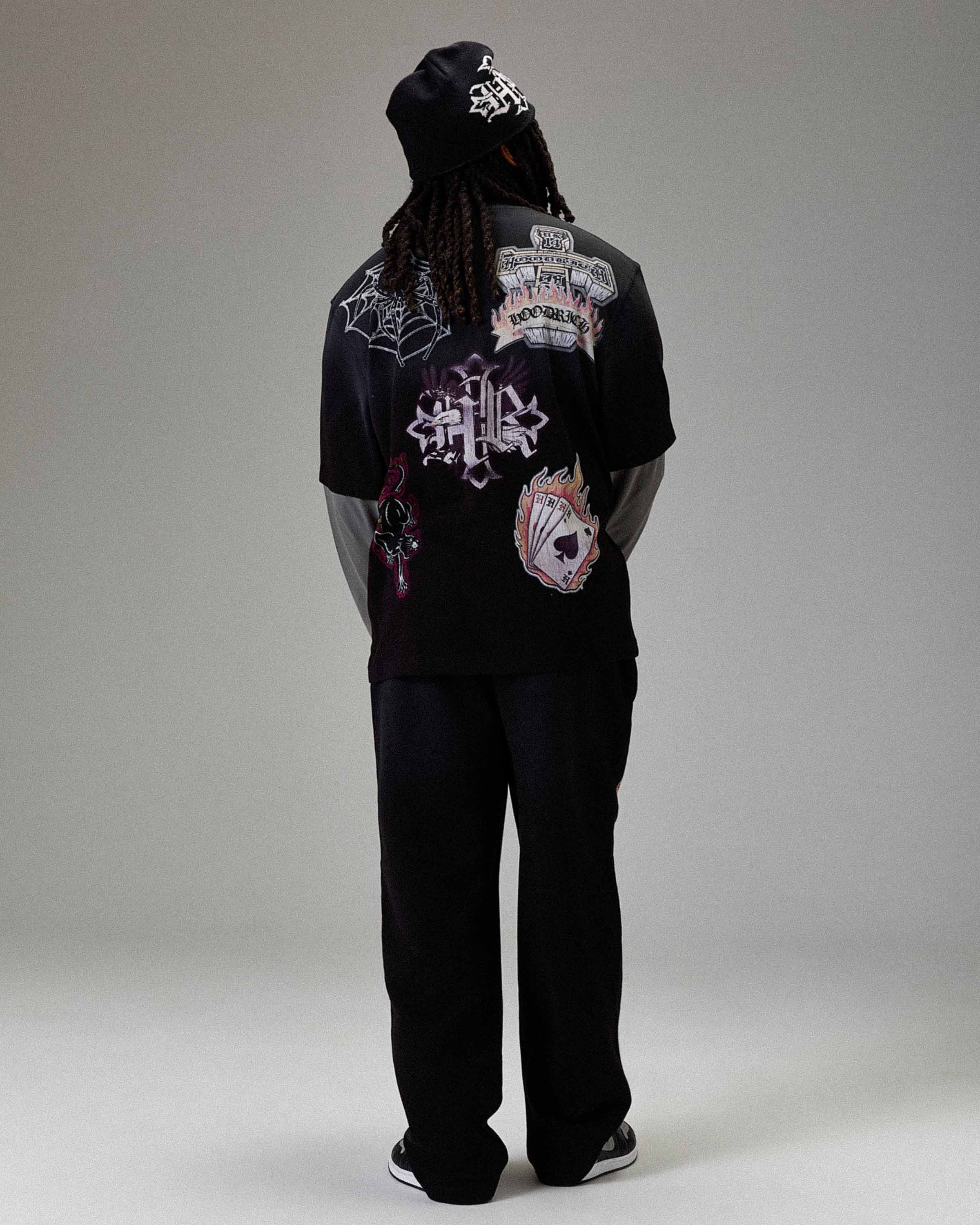 Maglietta oversize a maniche lunghe Winner's Circle Phase - Nera