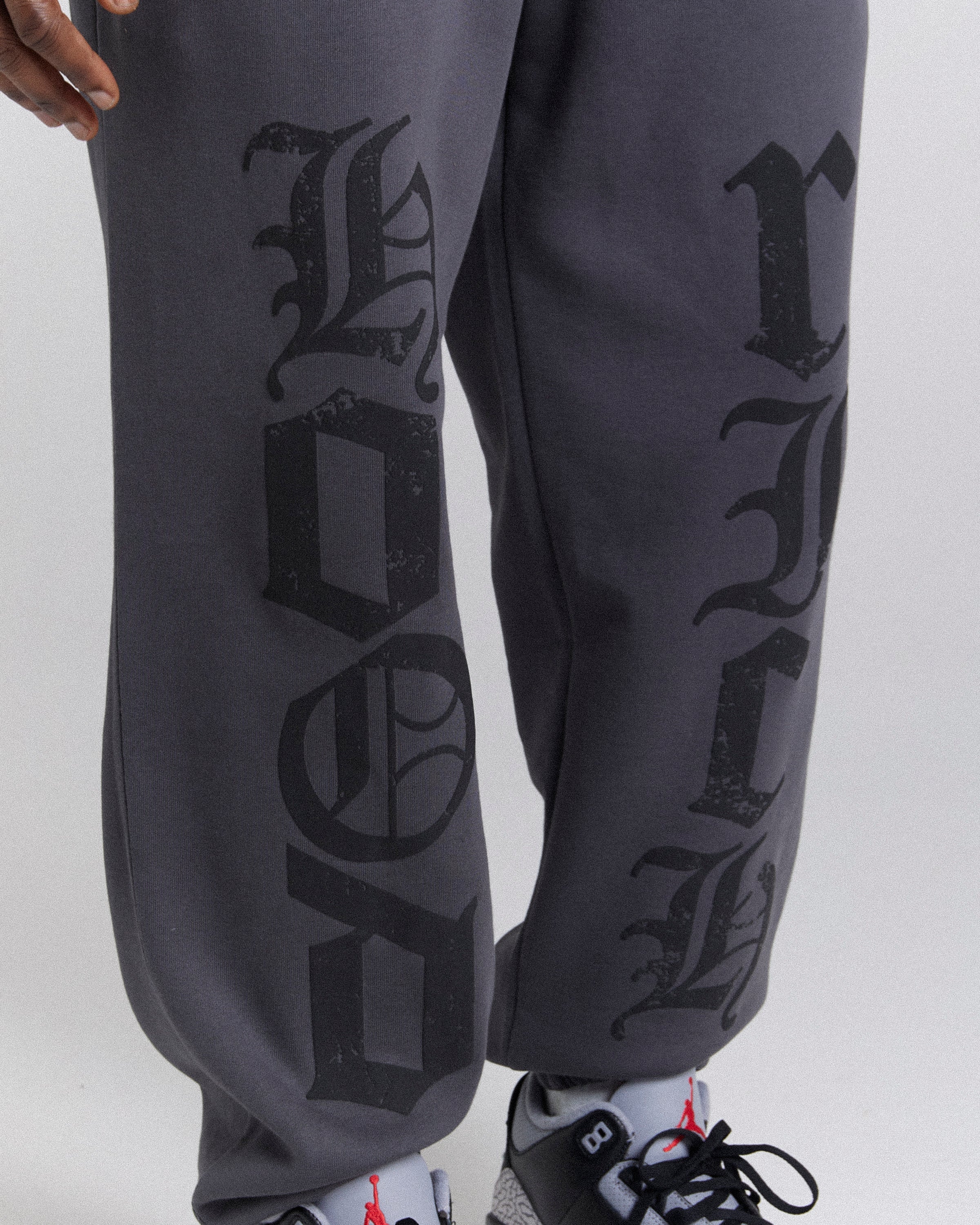Jogger oversize Crown - Grigio/Nero/Rosso