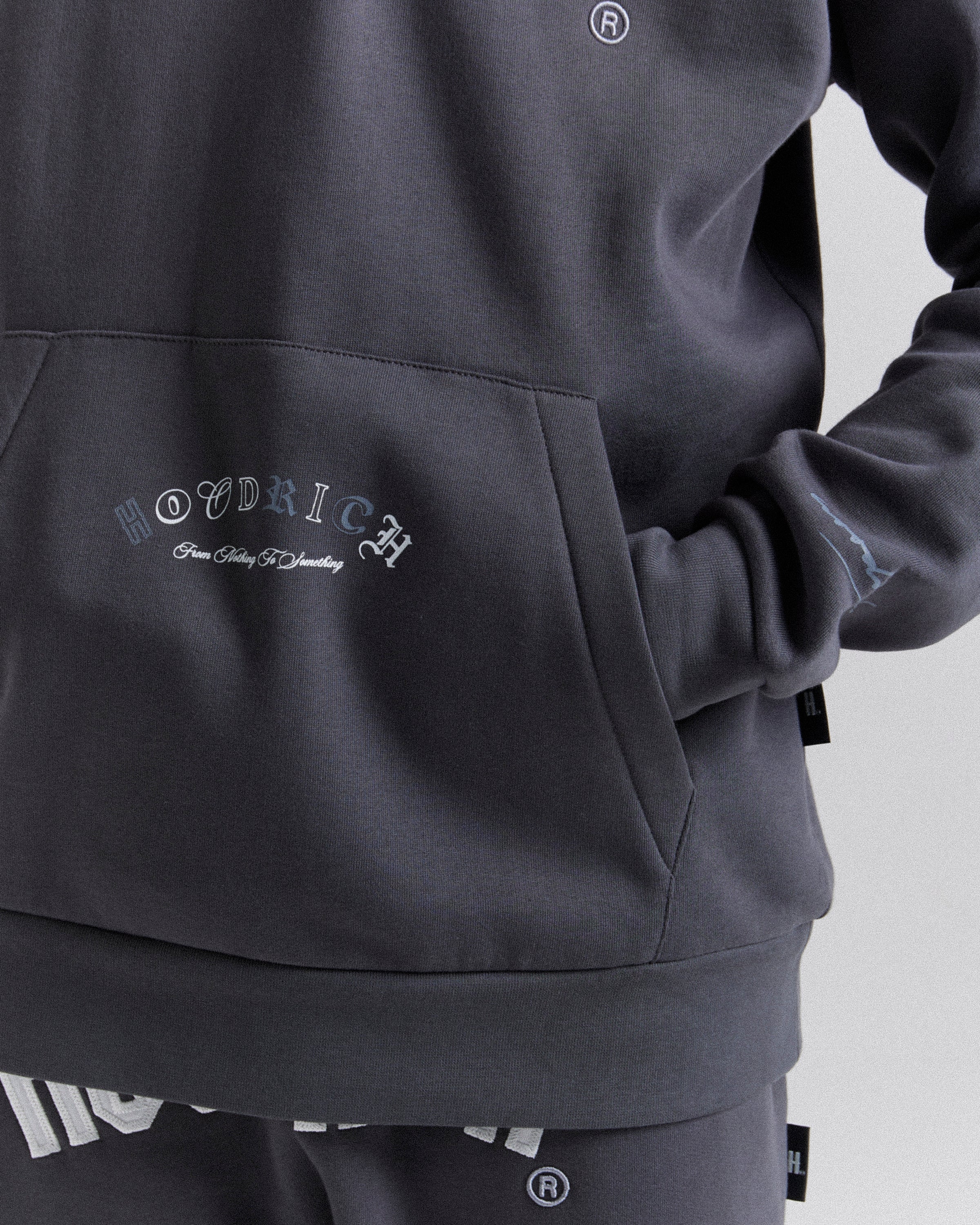 Felpa con cappuccio Heat - Grigio/Bianco