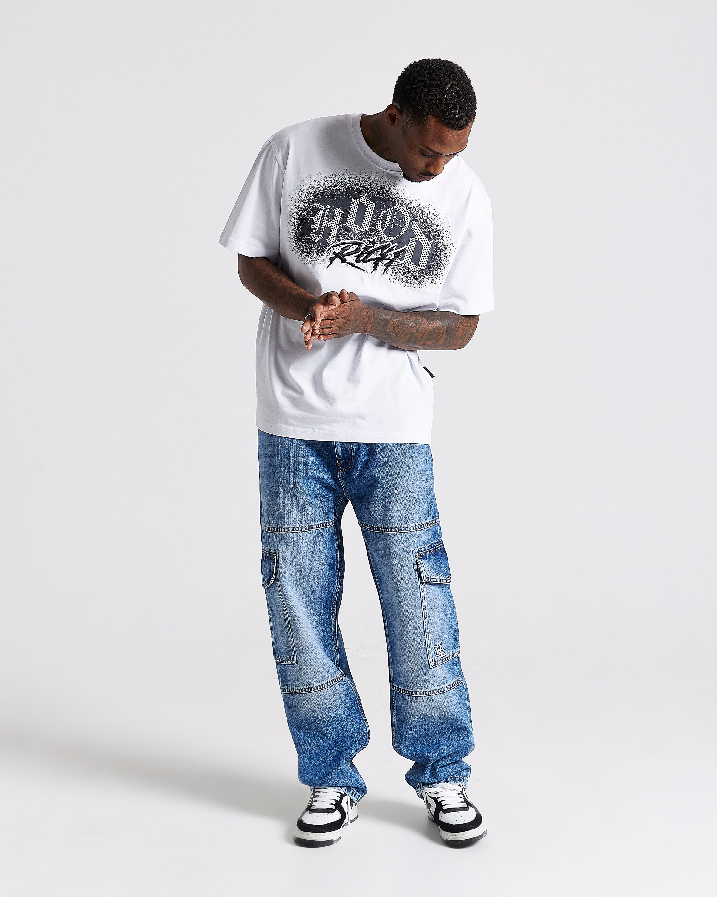 Jeans Force Script Denim - Blu