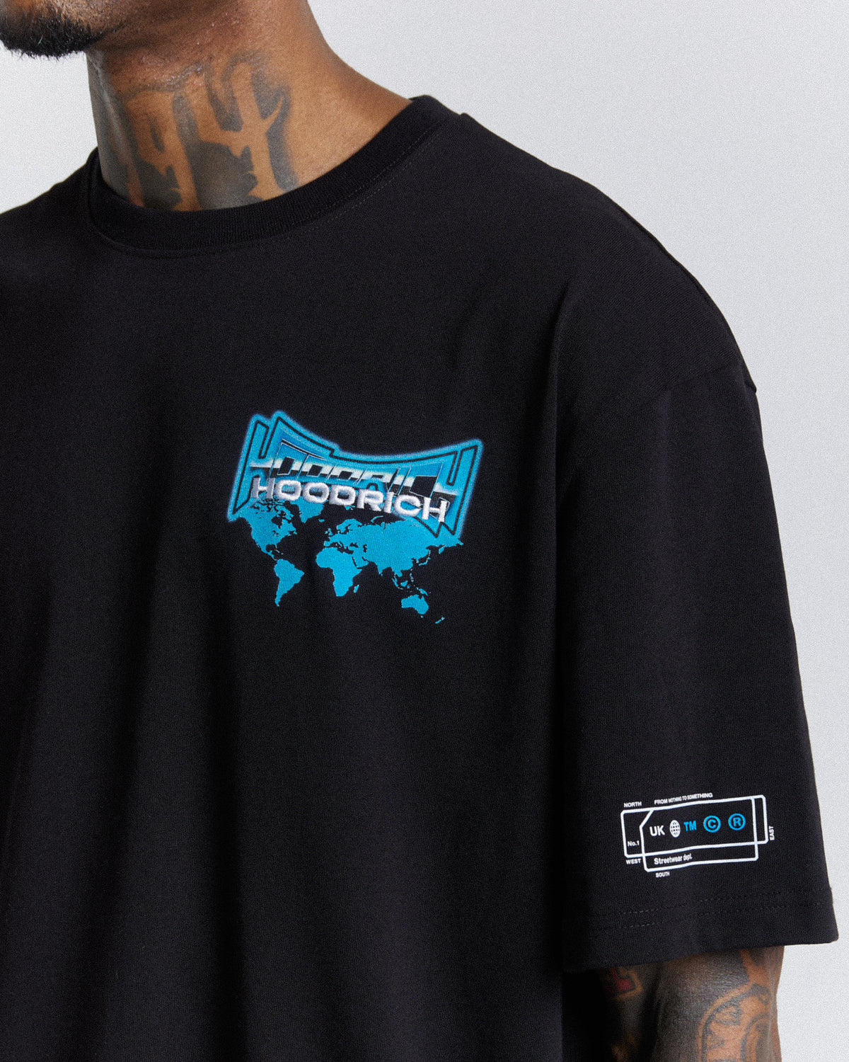 Maglietta oversize mondiale - Nero/Bianco/Blu
