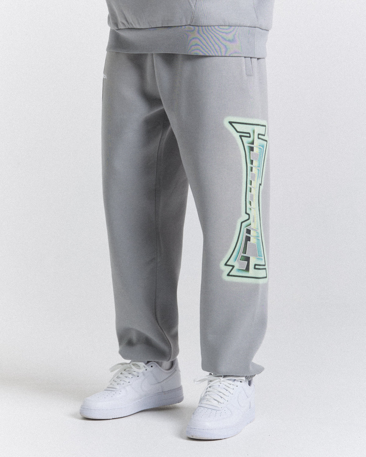Pantaloni da jogging oversize Worldwide - Grigio/Bianco/Verde