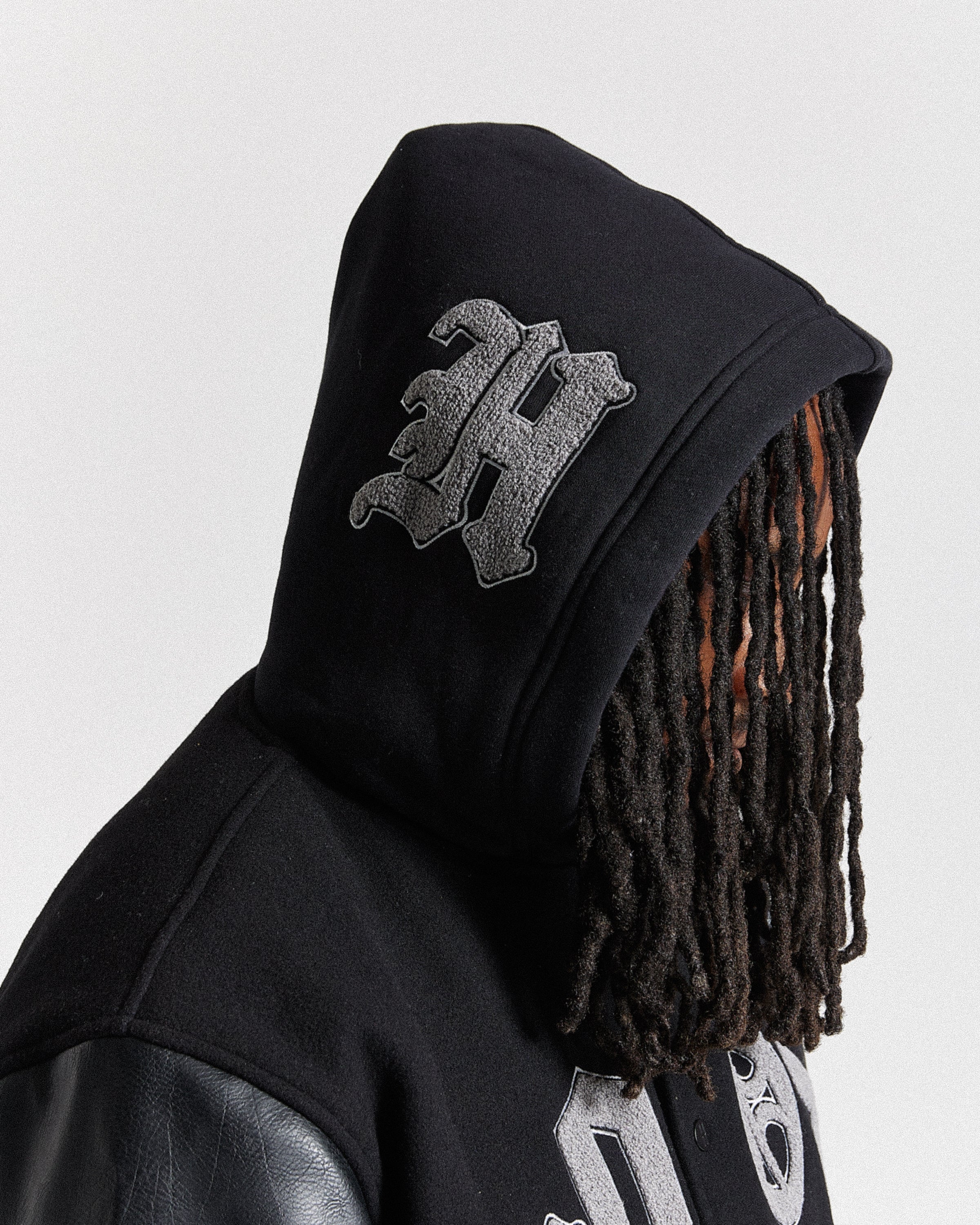 Giacca Varsity Vertigo - Nero/Grigio