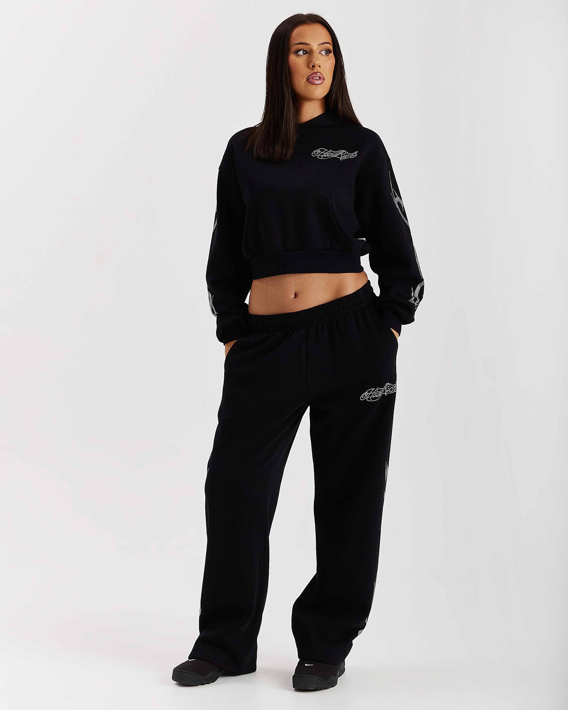 Felpa con cappuccio Morpho Boxy - Nero/Argento