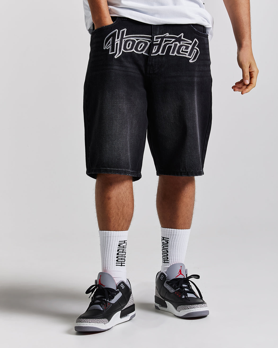 Galaxy Denim Shorts - Black