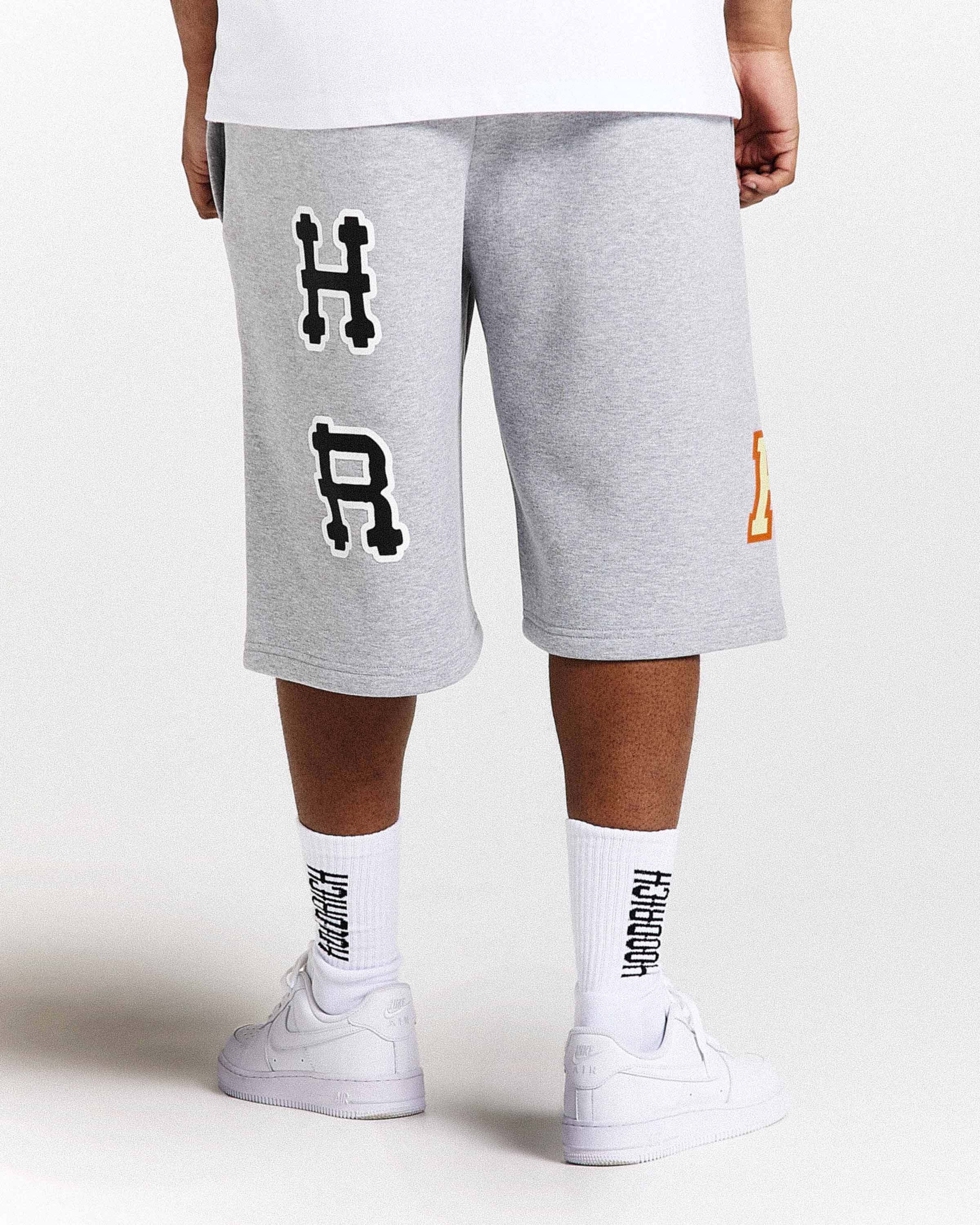 Pantaloncini oversize Loony - Grigio scuro/Bianco