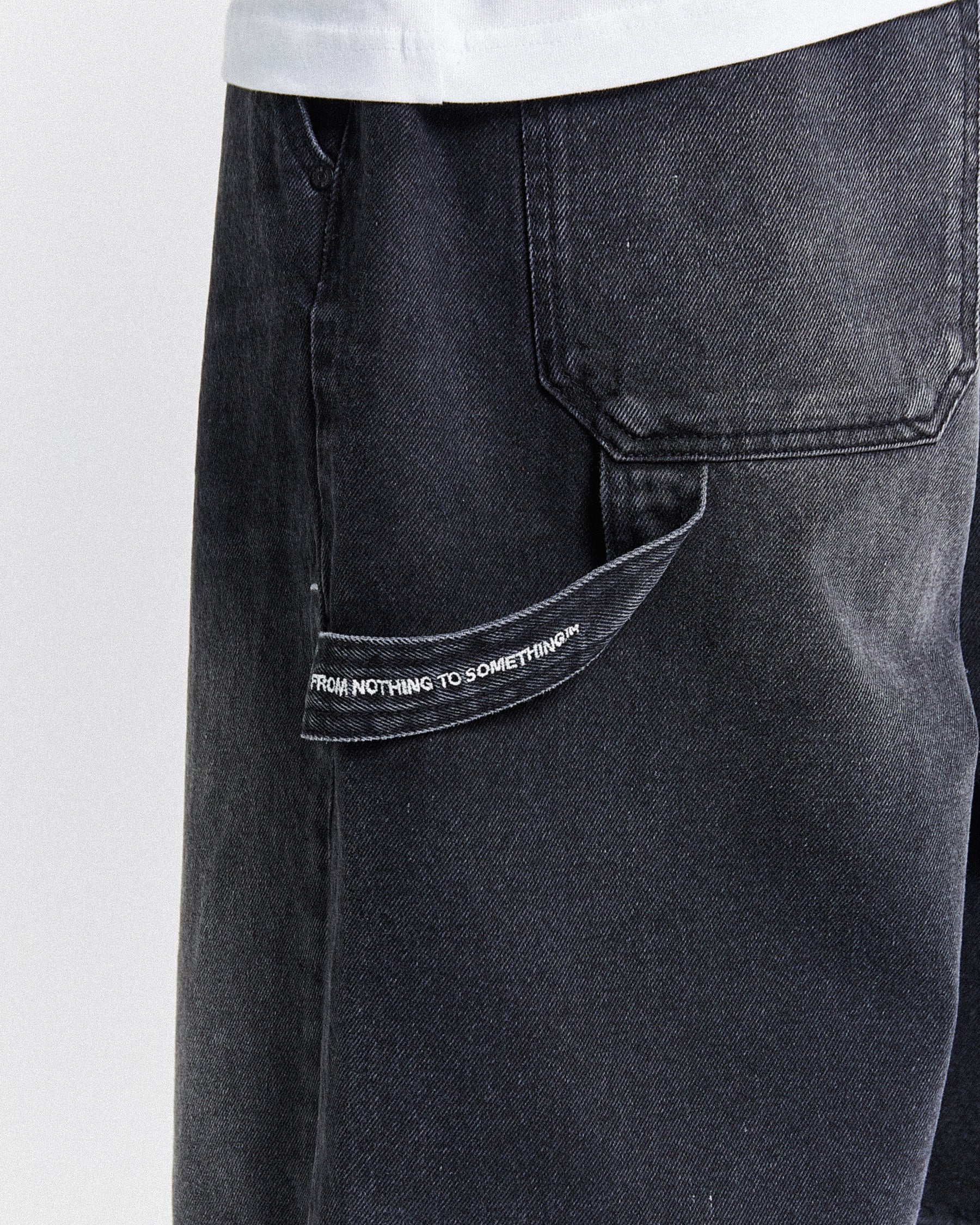 H Galaxy Denim Shorts - Black