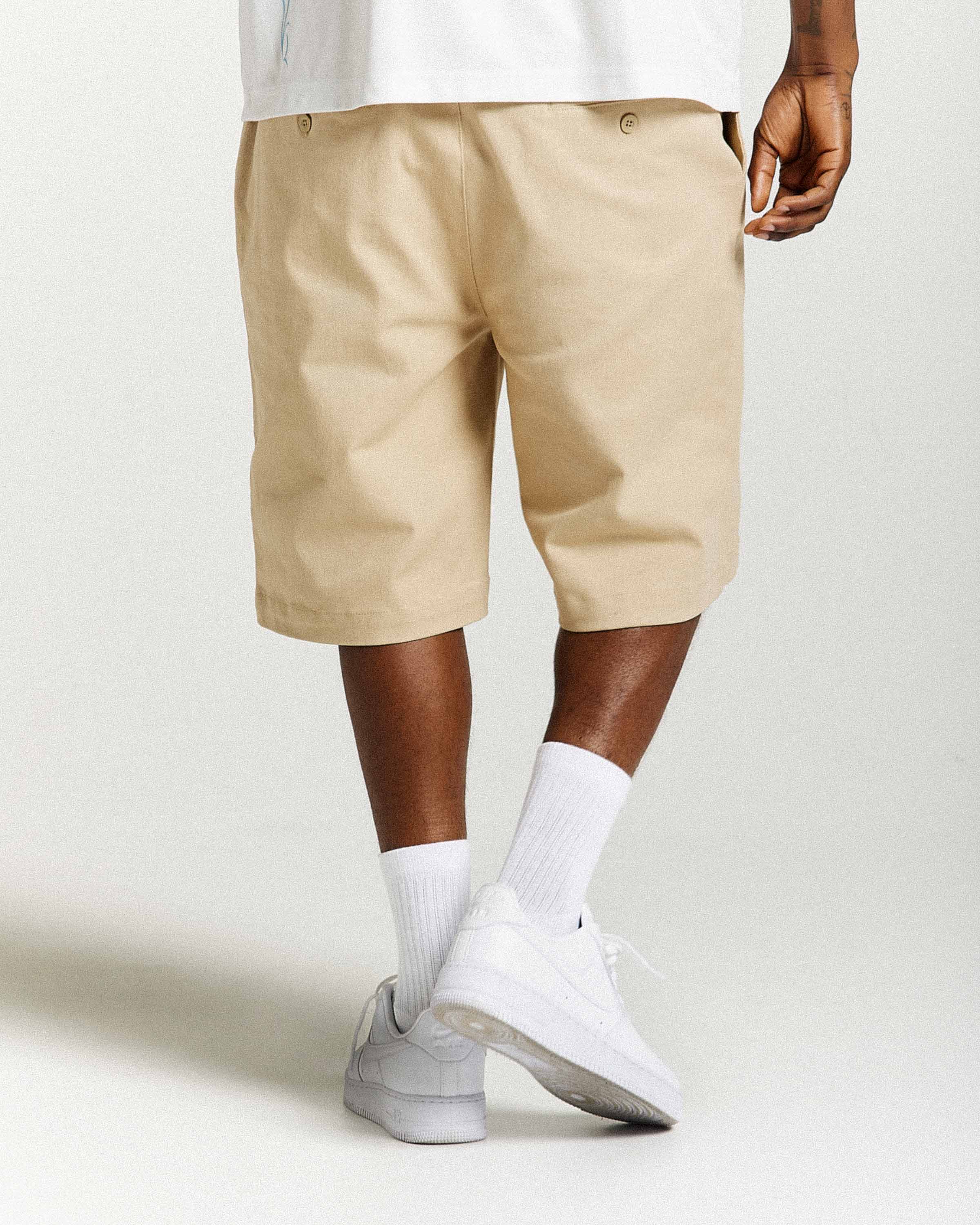 Pantaloncini Rito Woven - Cachi/Bianco
