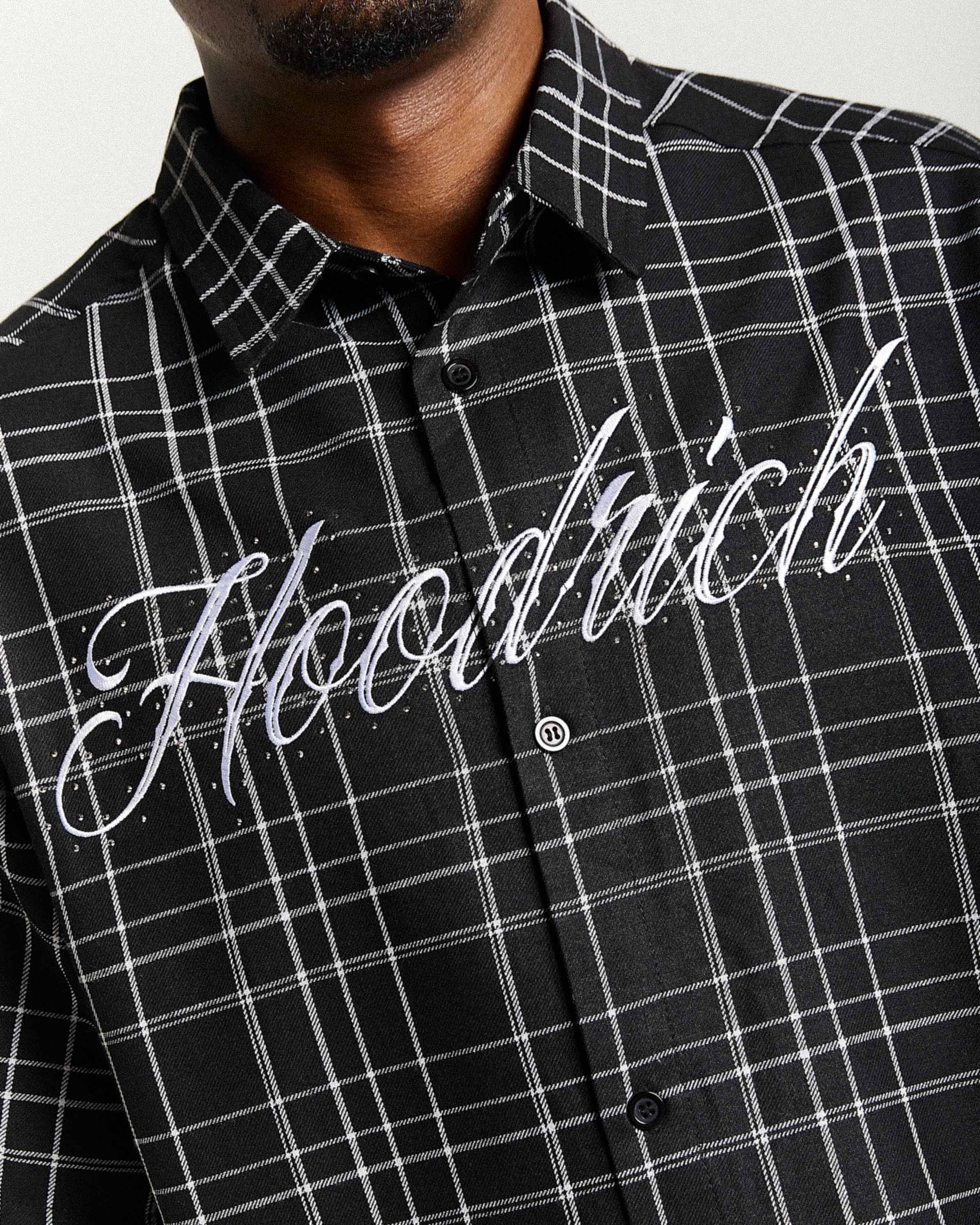Camicia oversize Rito - Nero/Bianco