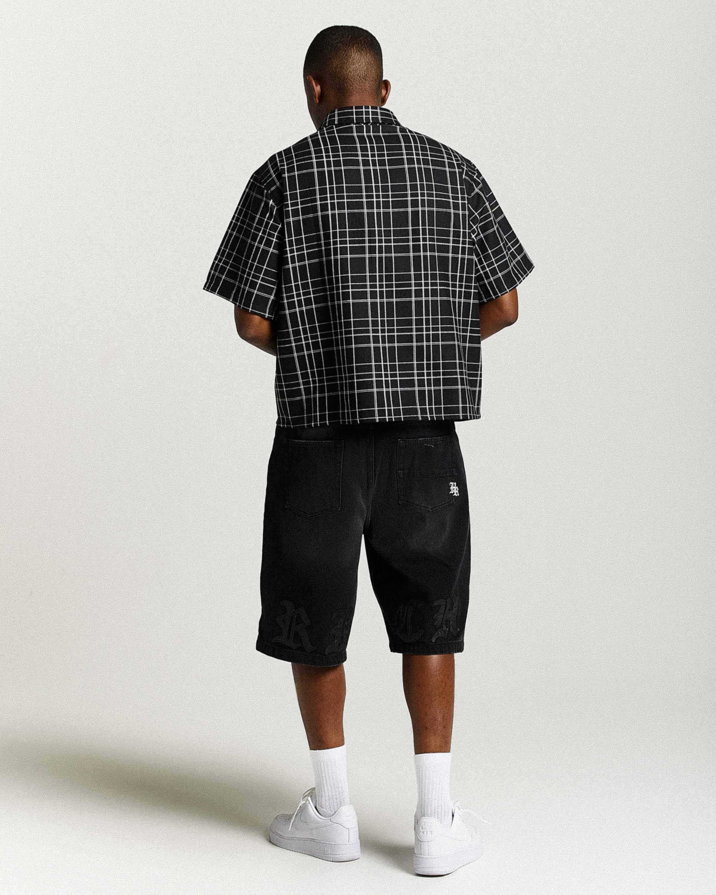 Camicia oversize Rito - Nero/Bianco
