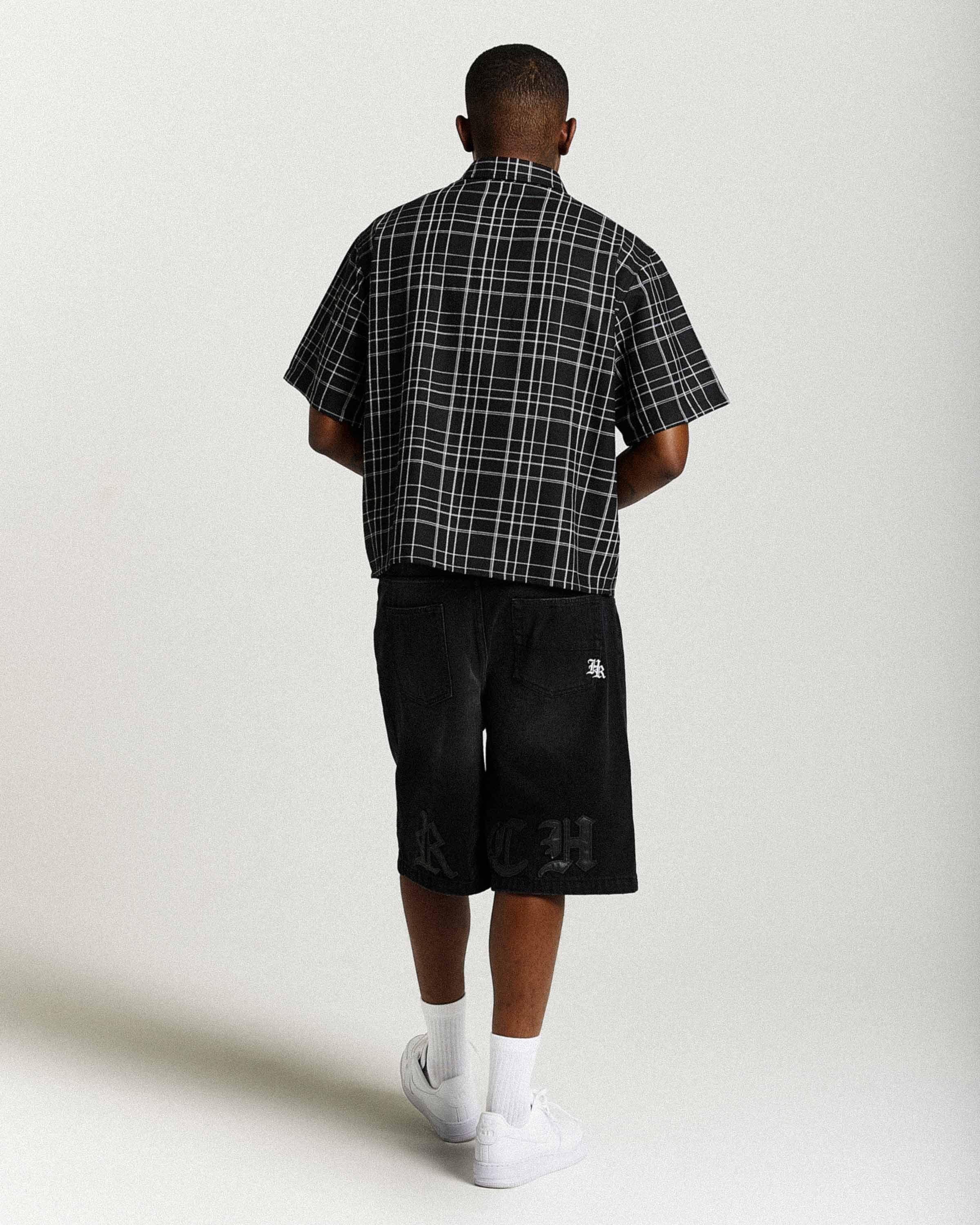 Camicia oversize Rito - Nero/Bianco