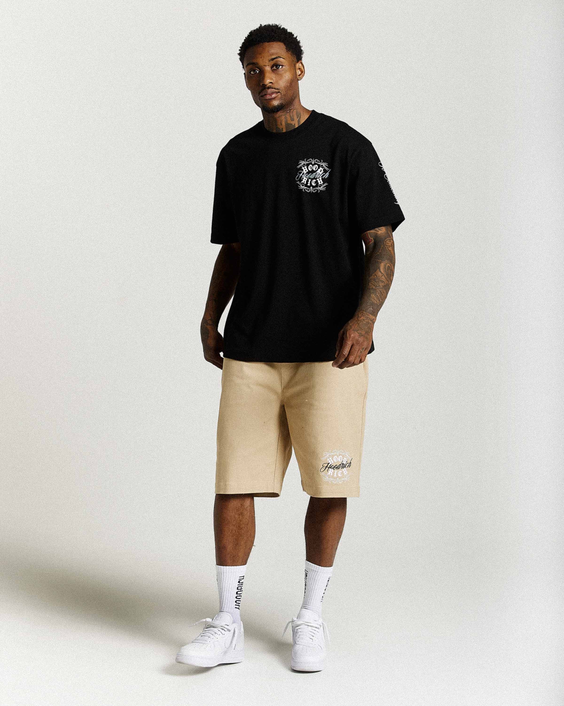 T-shirt oversize Rito - Nero/Bianco/Blu