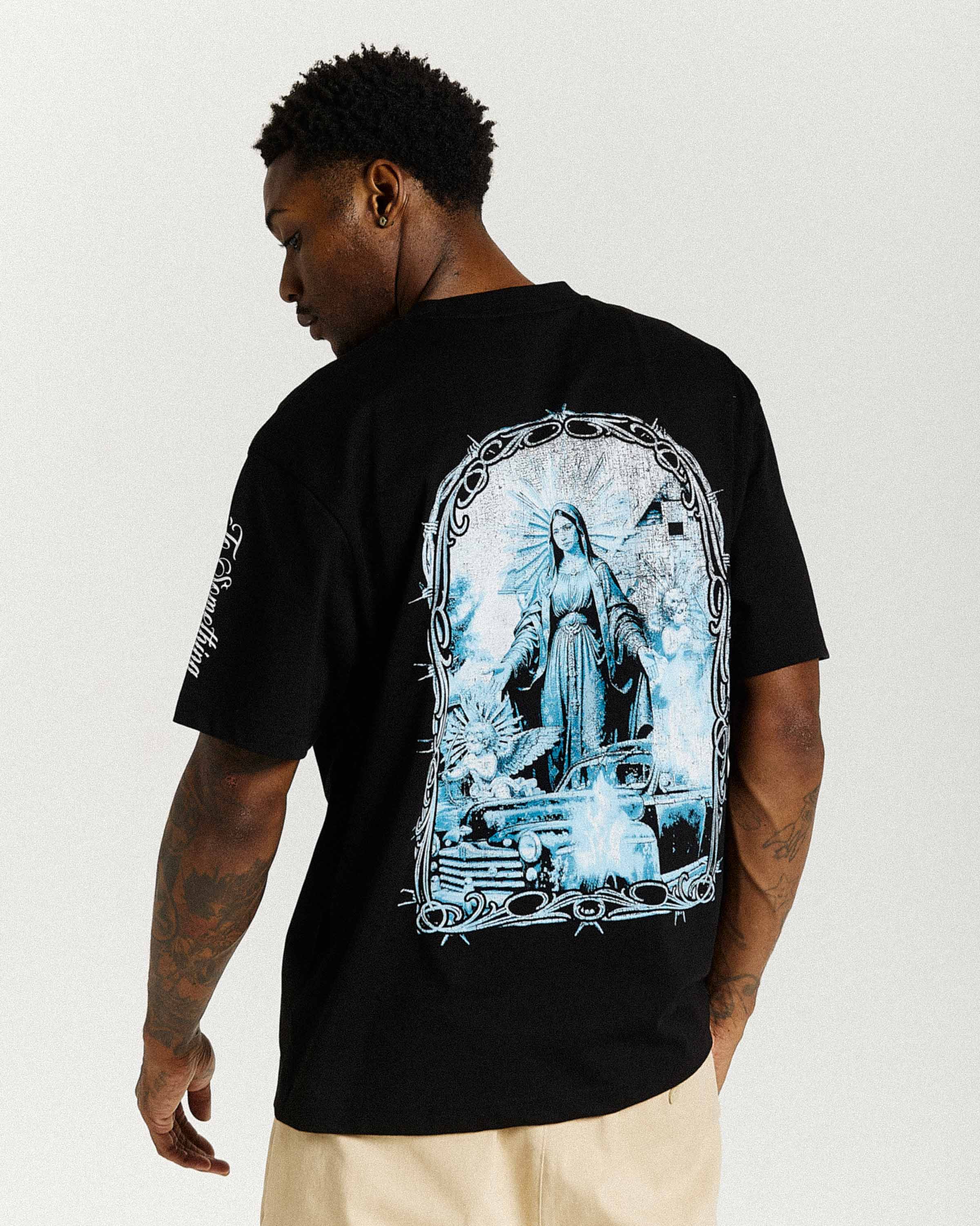 T-shirt oversize Rito - Nero/Bianco/Blu