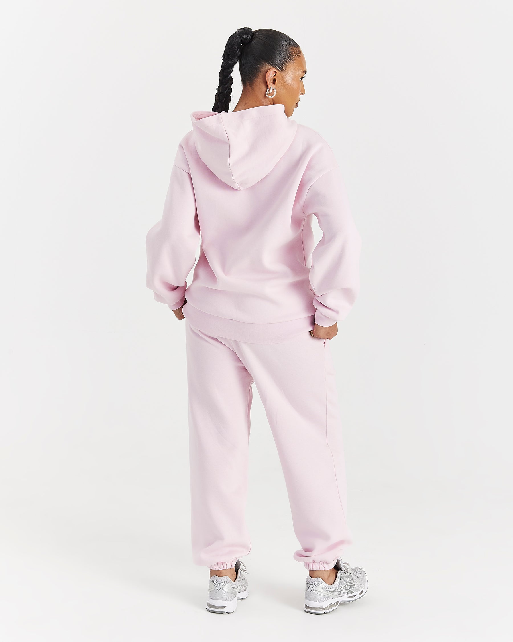 Lustre Oversized Joggers - Pink/Rhinestone