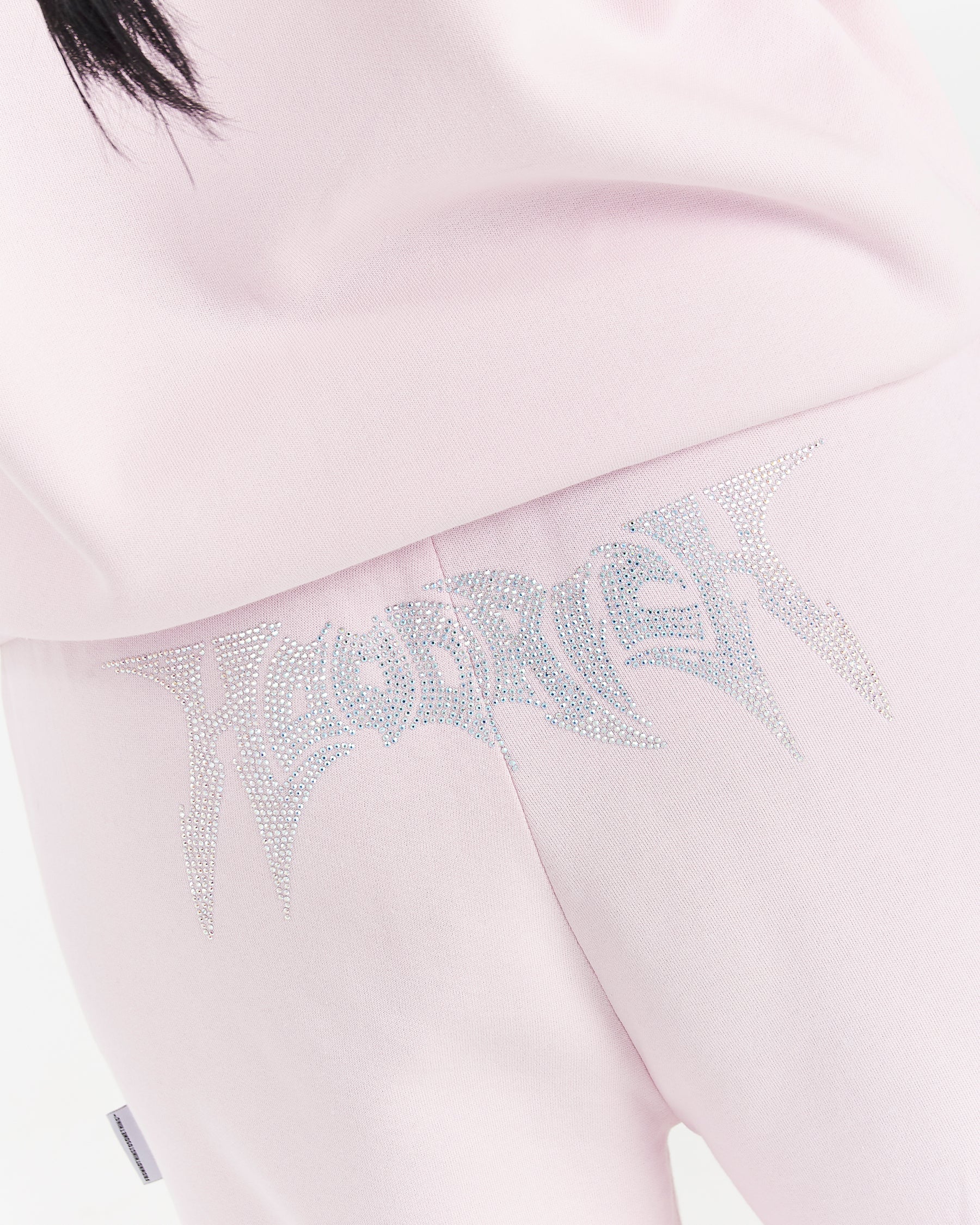 Lustre Oversized Joggers - Pink/Rhinestone