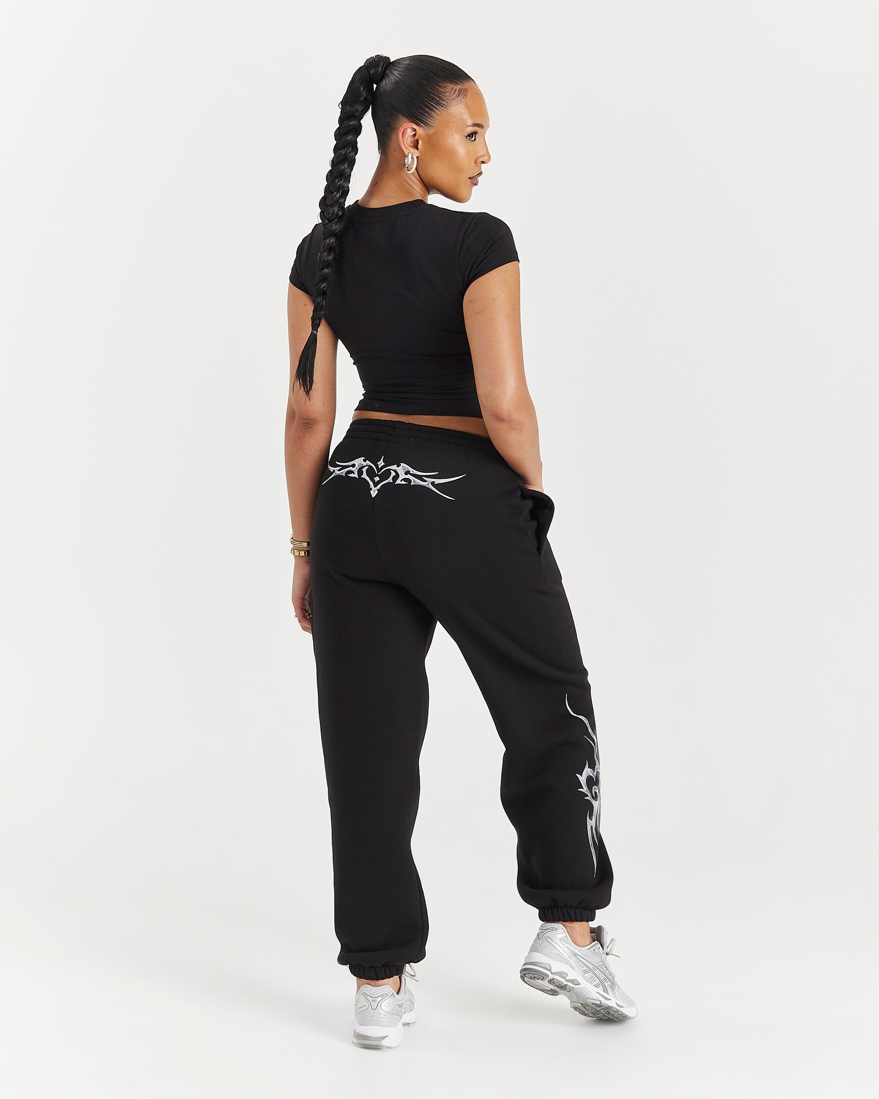 Spark Oversized Joggers - Black/Silver