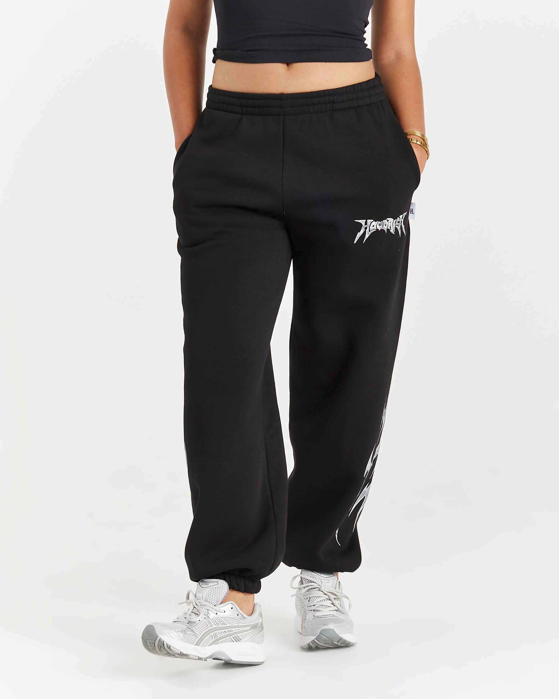 Spark Oversized Joggers - Black/Silver