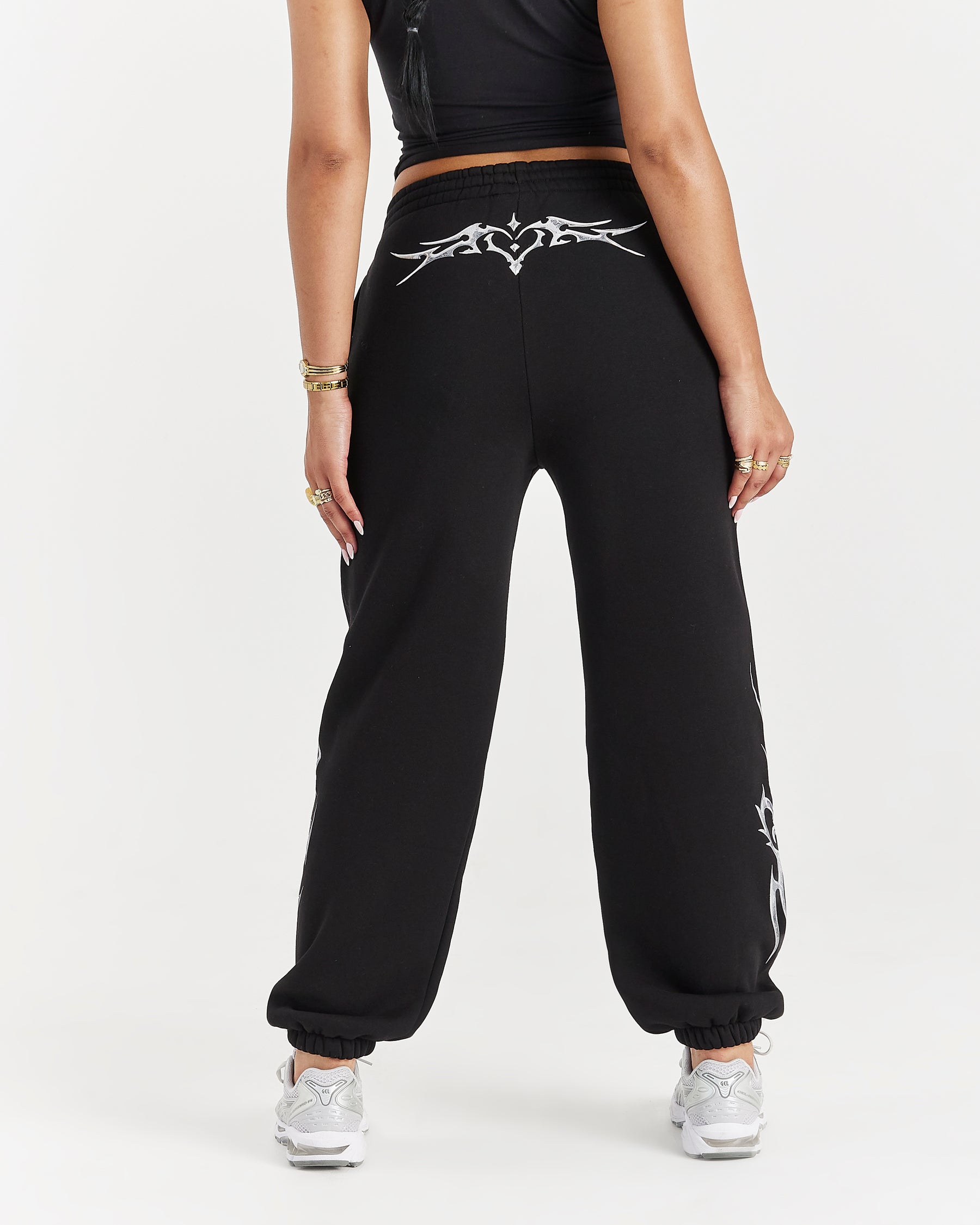 Spark Oversized Joggers - Black/Silver