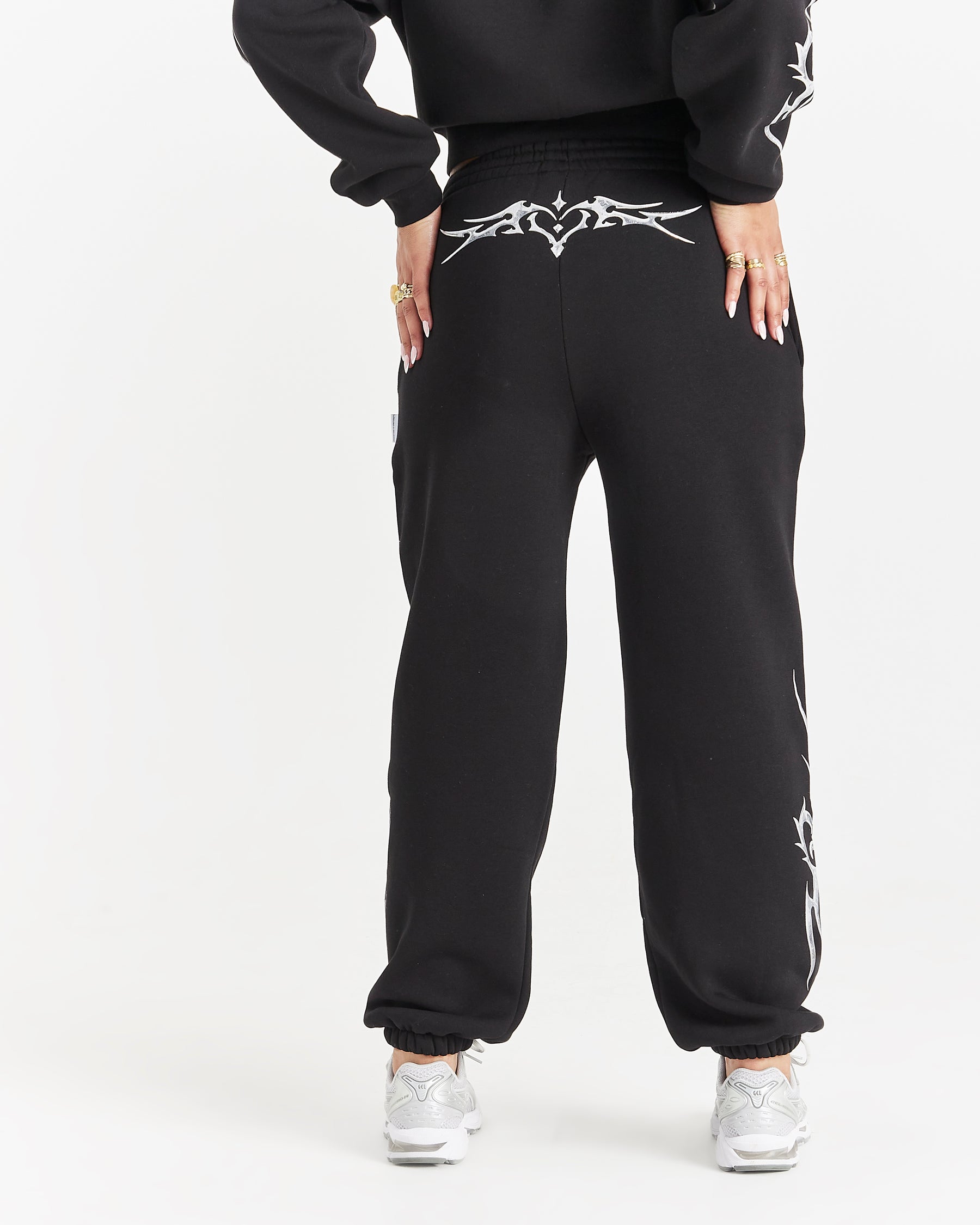 Spark Oversized Joggers - Black/Silver