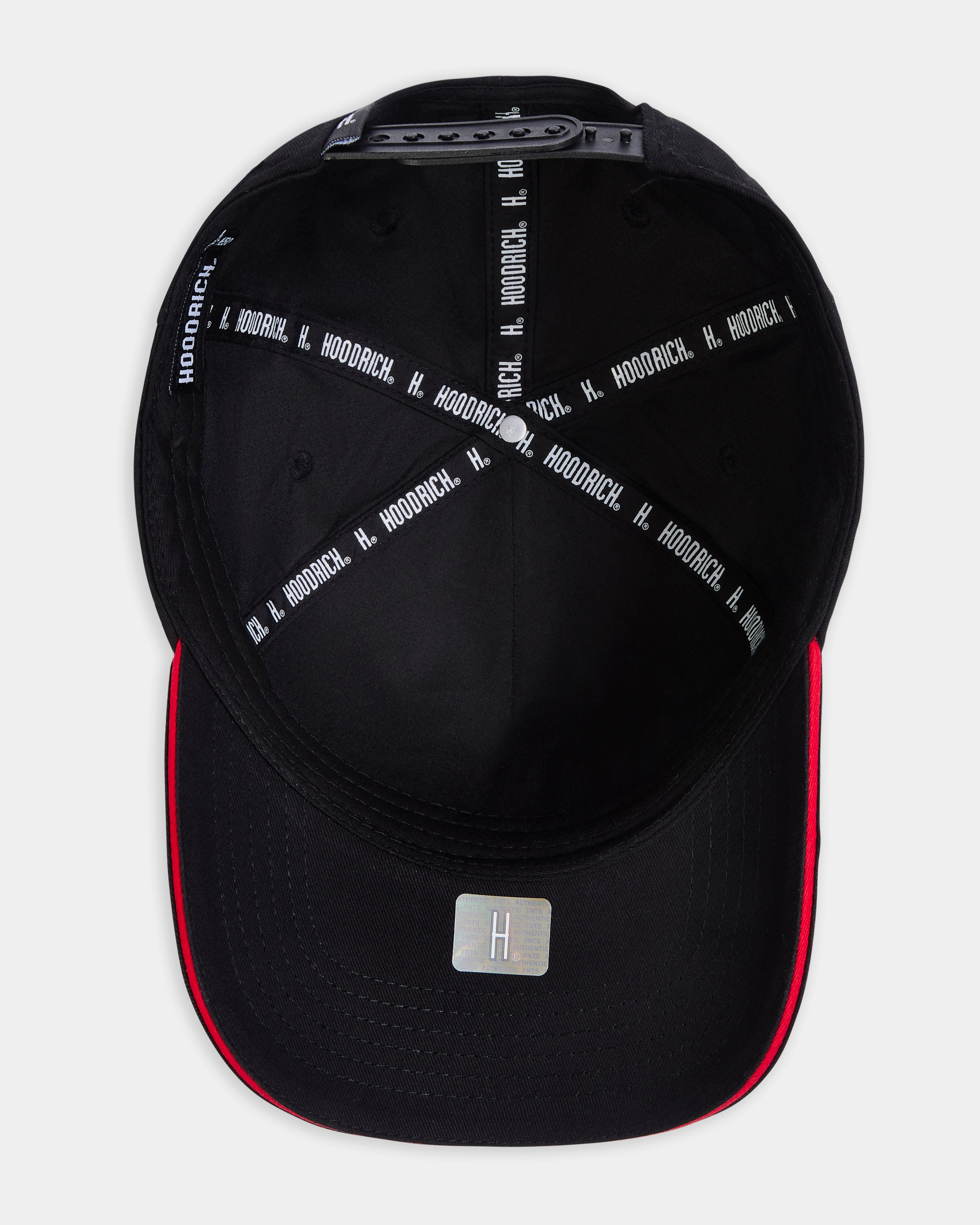 Cappellino Scripture a 5 pannelli - Nero/Rosso/Grigio