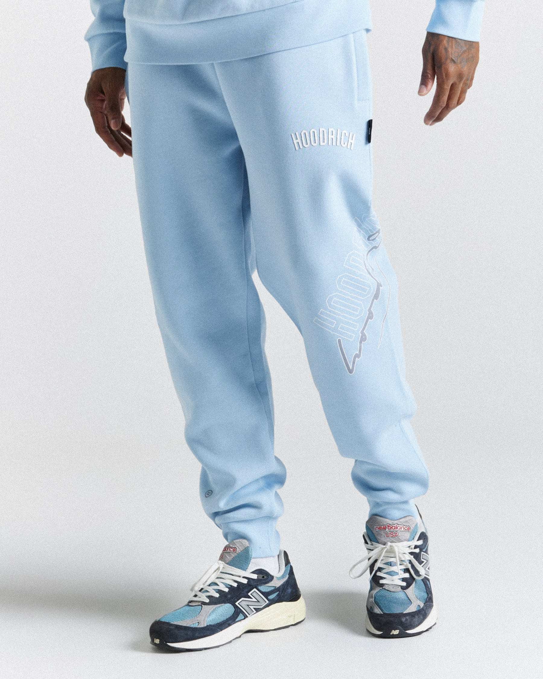 Caliber Joggers - Blue/White