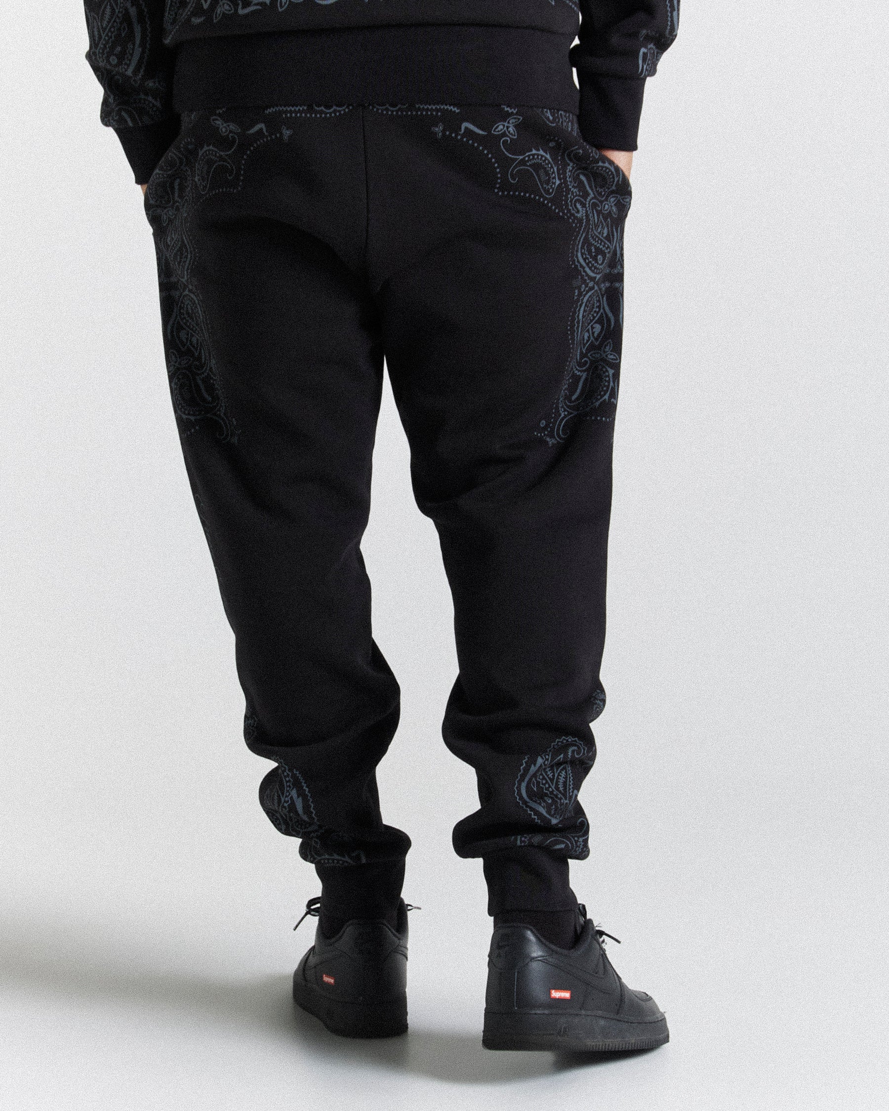 Motif Joggers - Black/Grey