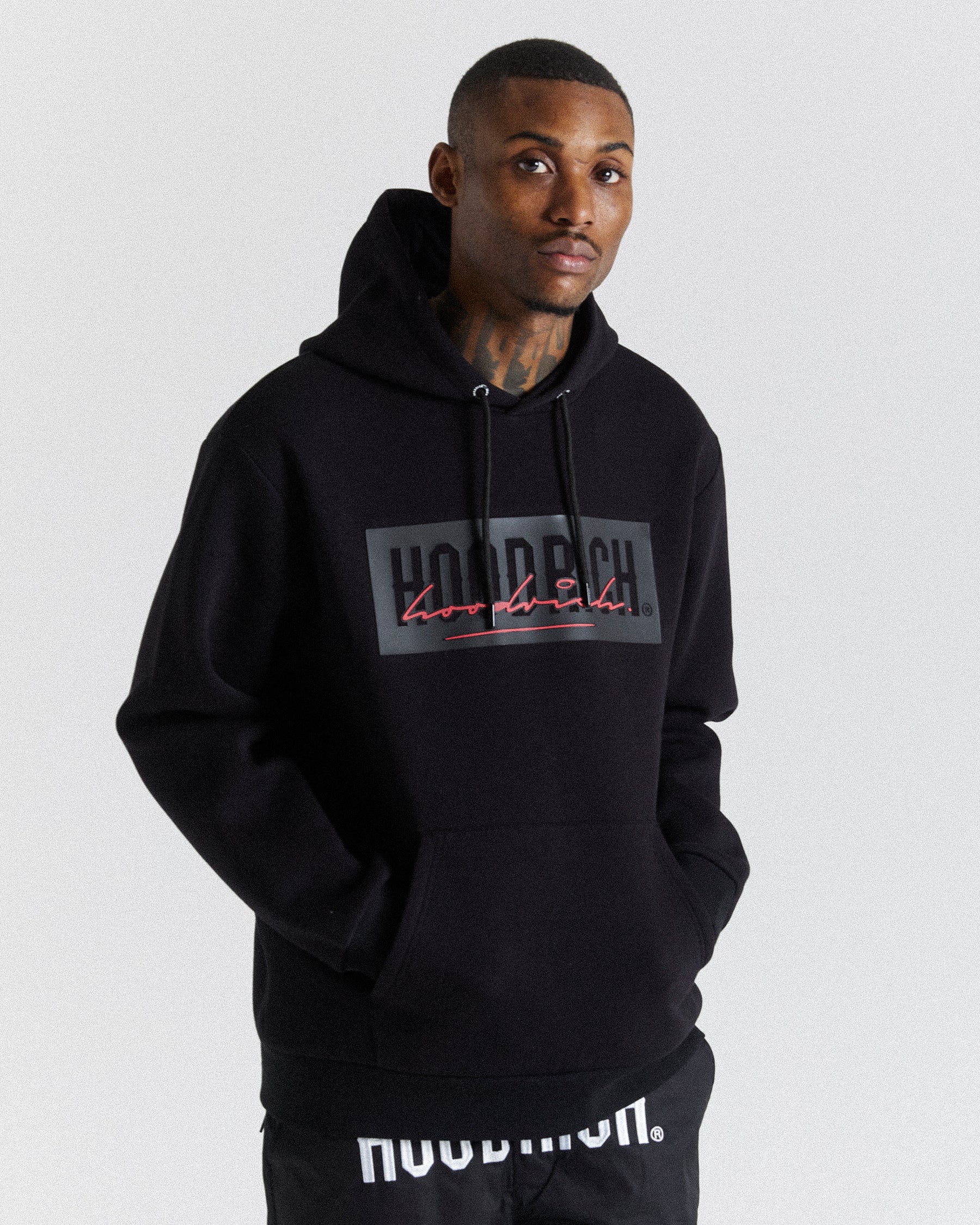 Etch Hoodie - Black/Red