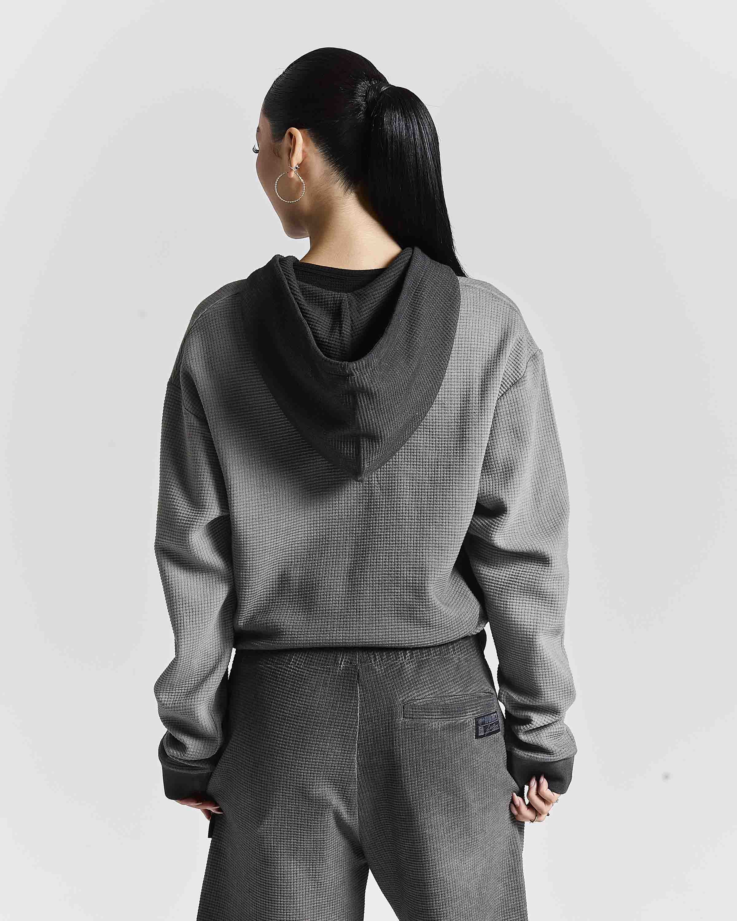 Felpa con cappuccio Fuel Zip Through - Nera