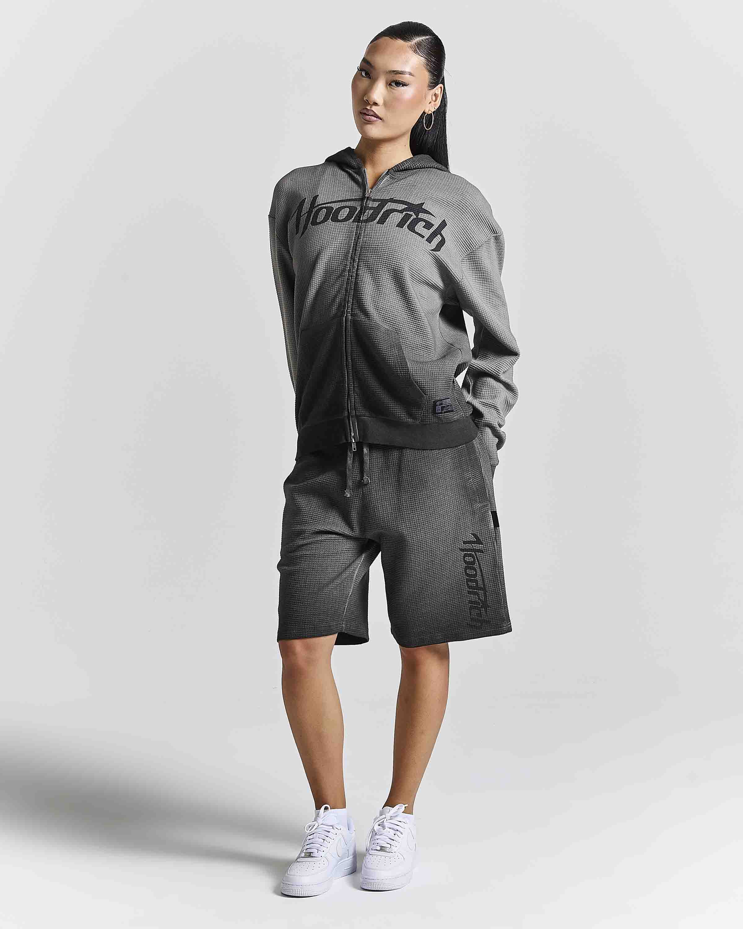 Felpa con cappuccio Fuel Zip Through - Nera