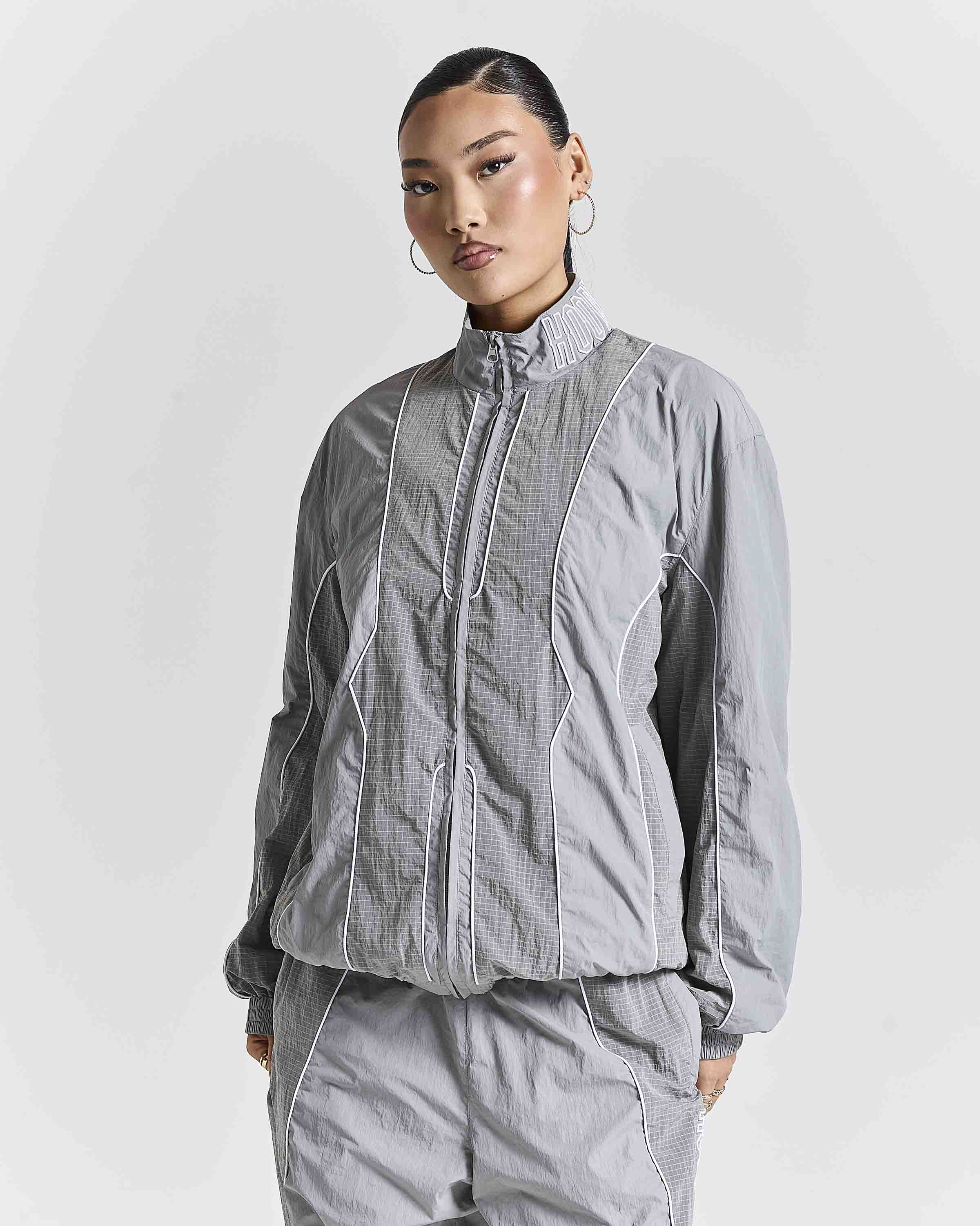 Chaser H Panel Track Jacket - Grey