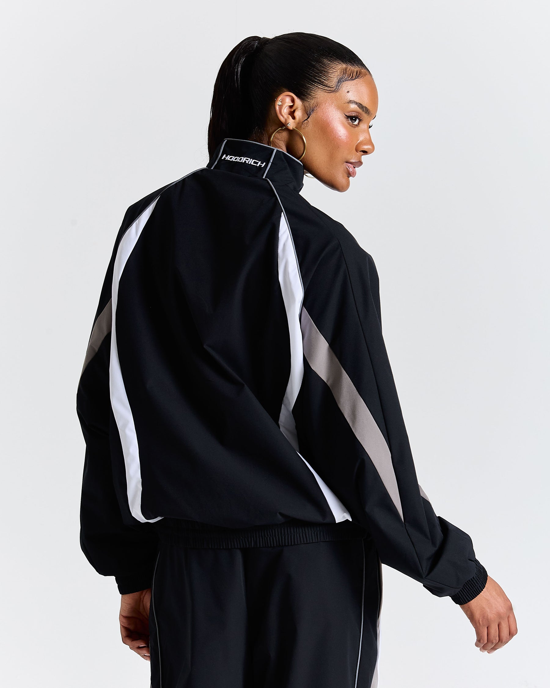 Glide Away Football Shell Jacket - Black