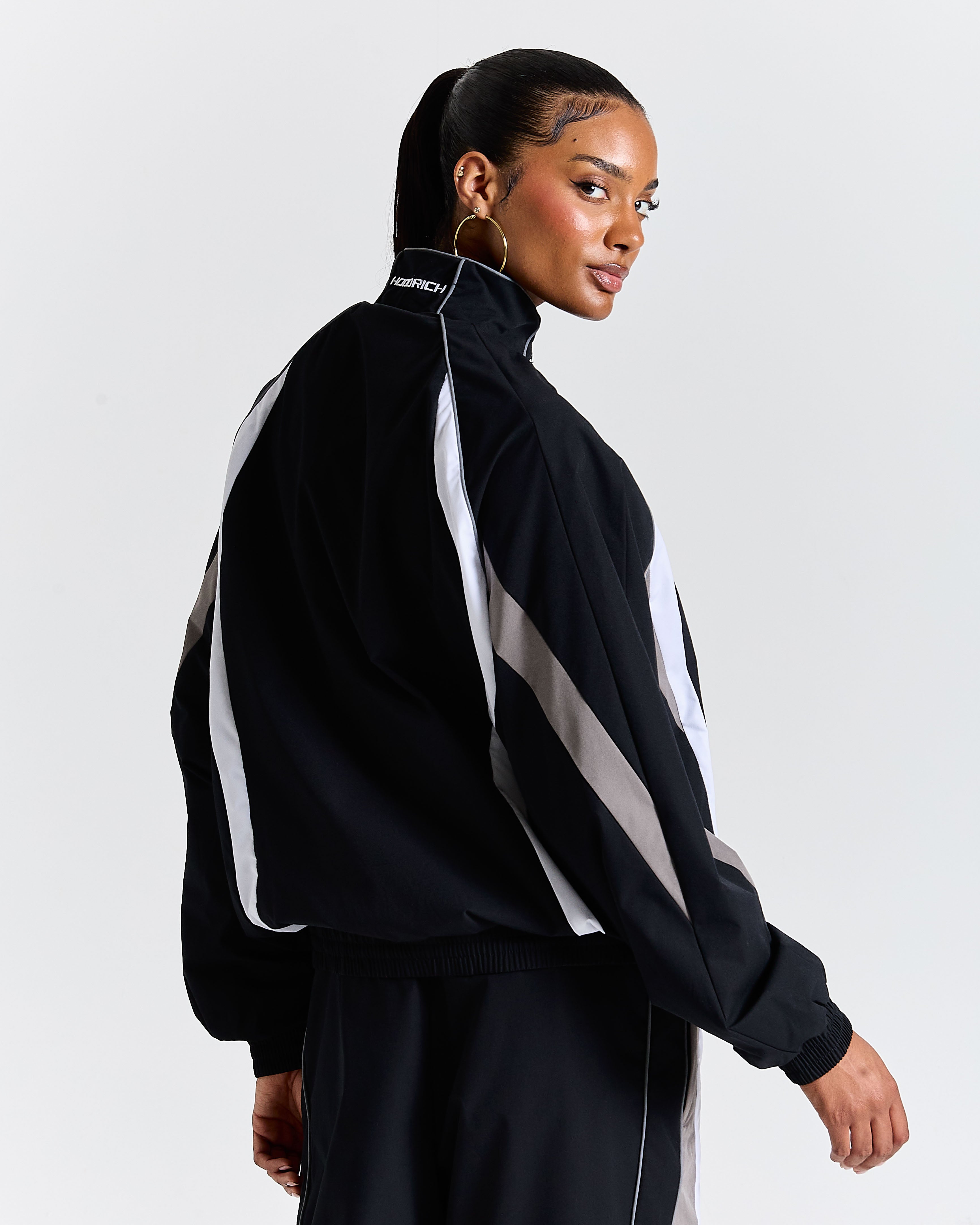 Women's Glide Away Football Shell Tracksuit - Black