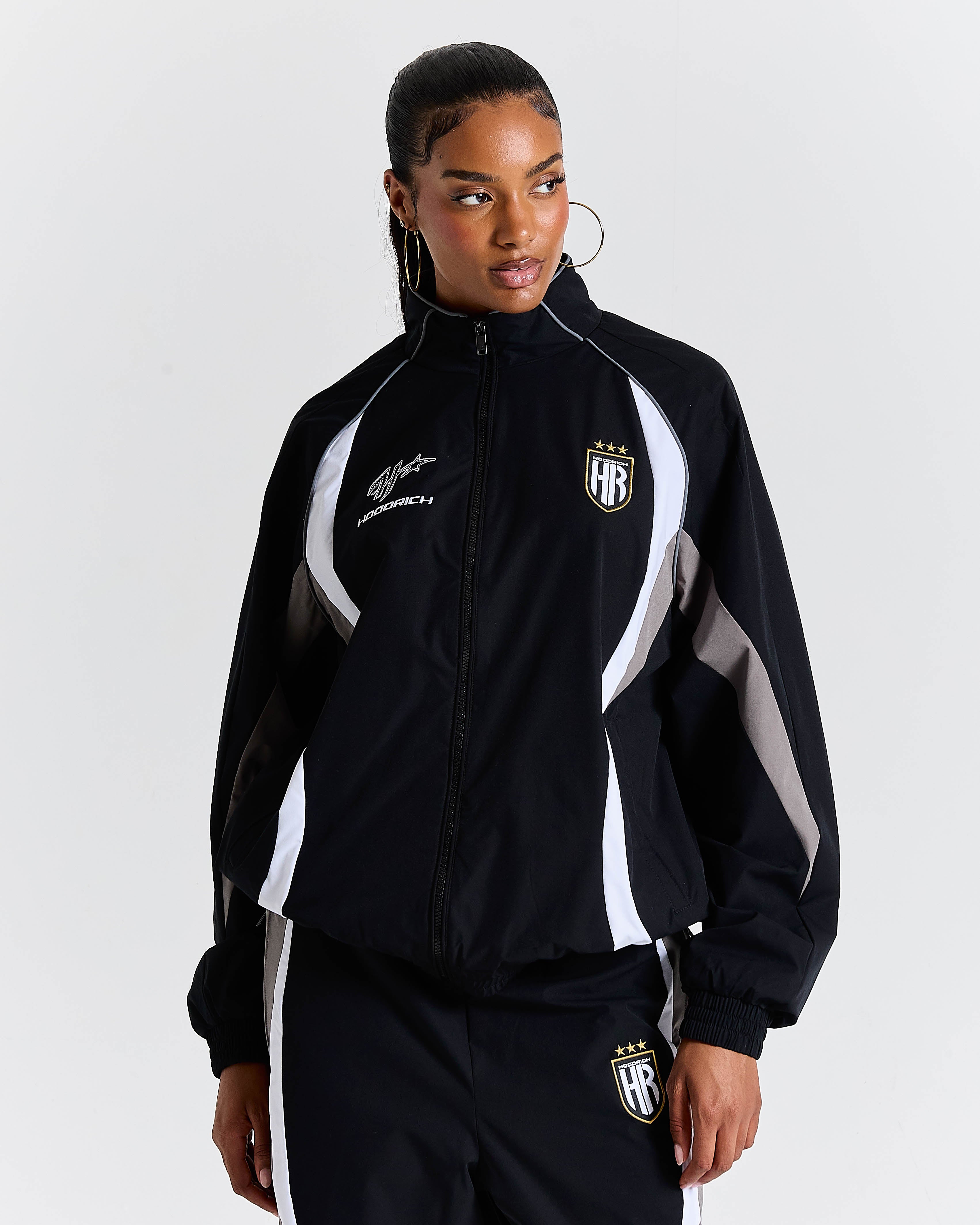Women's Glide Away Football Shell Tracksuit - Black