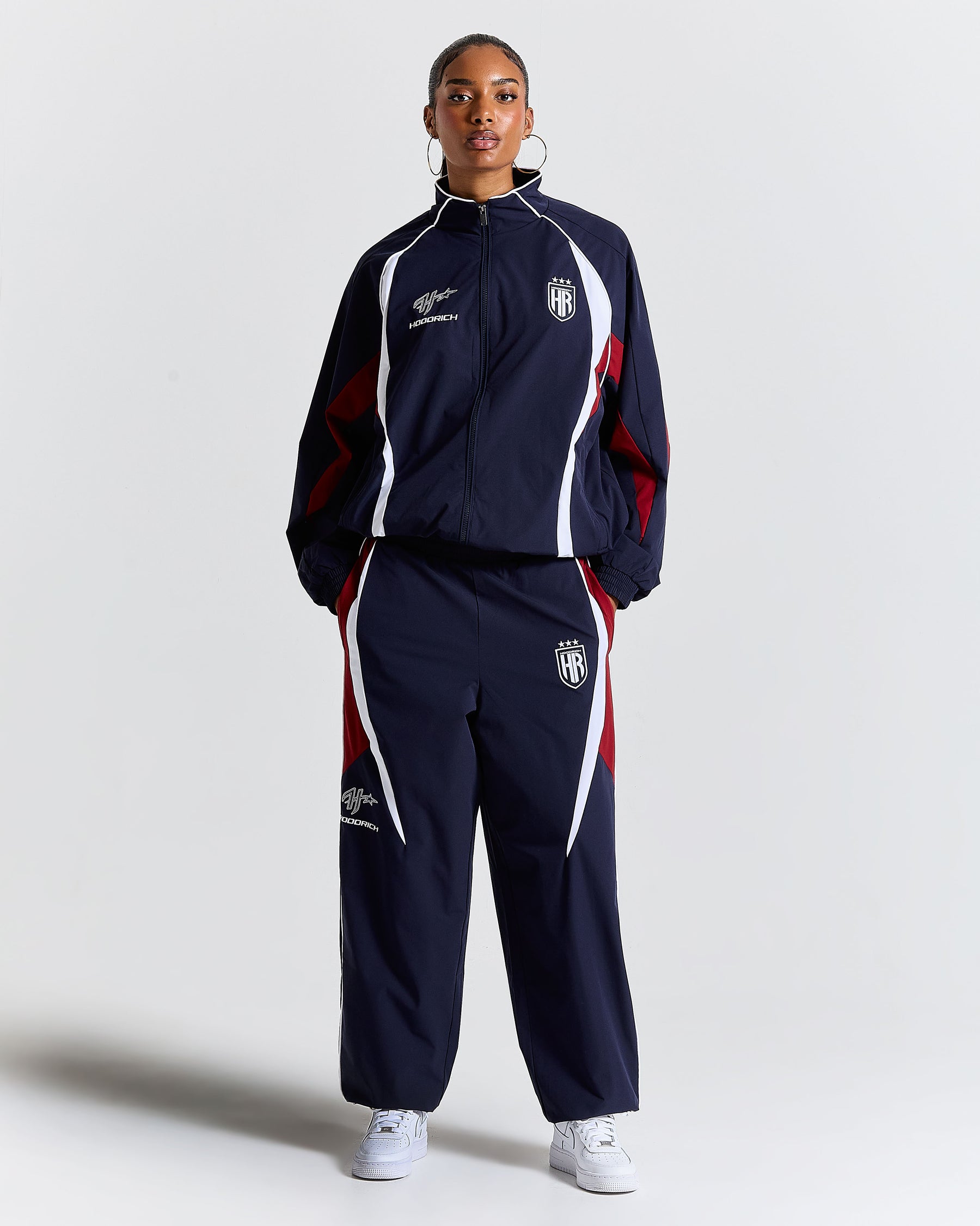Glide Away Football Track Pants - Navy
