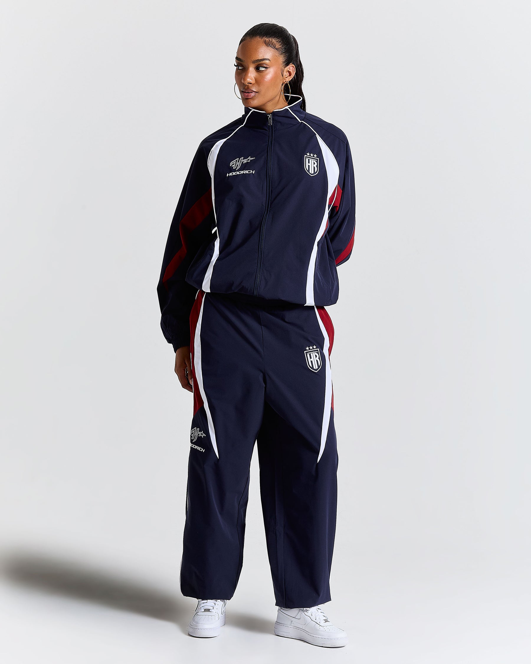 Glide Away Football Track Pants - Navy