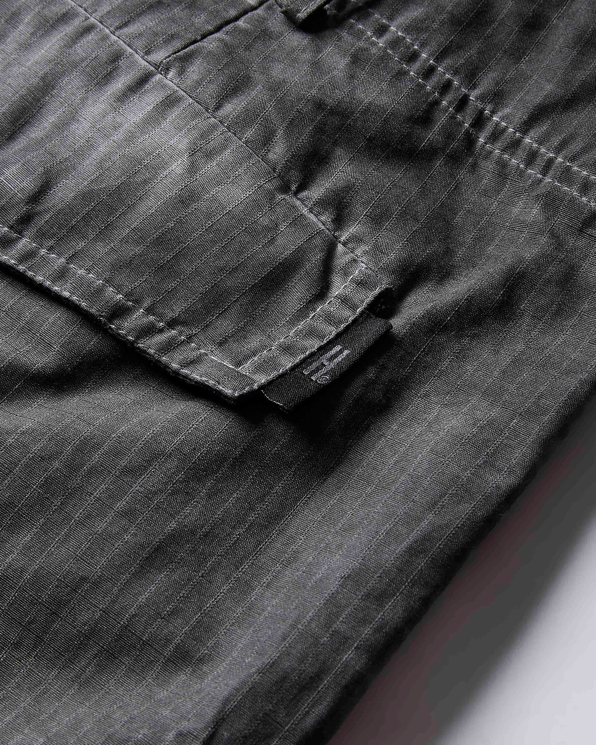 Pantaloni Cargo Cast in Ripstop - Nero Delavé
